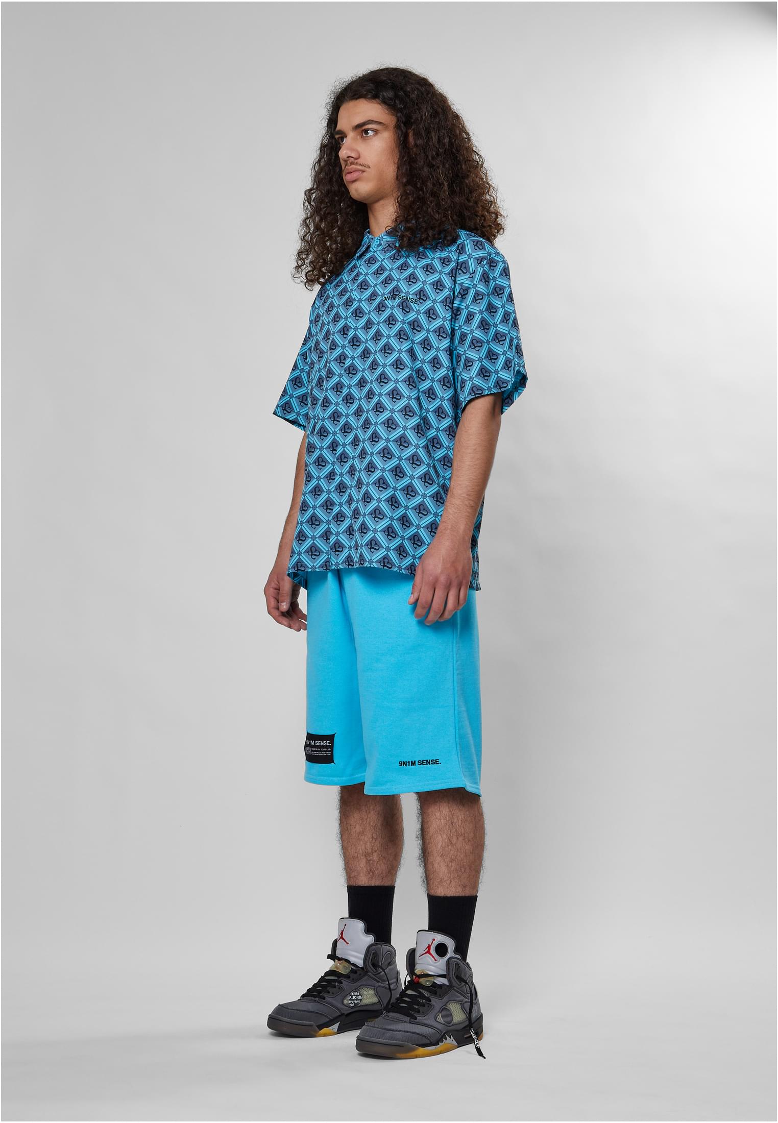 9N1M SENSE Camicia Sense All Over Monogram Print