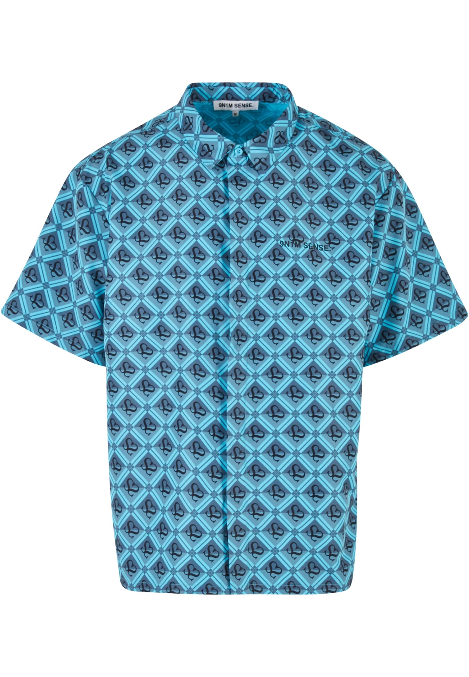 9N1M SENSE Camicia Sense All Over Monogram Print