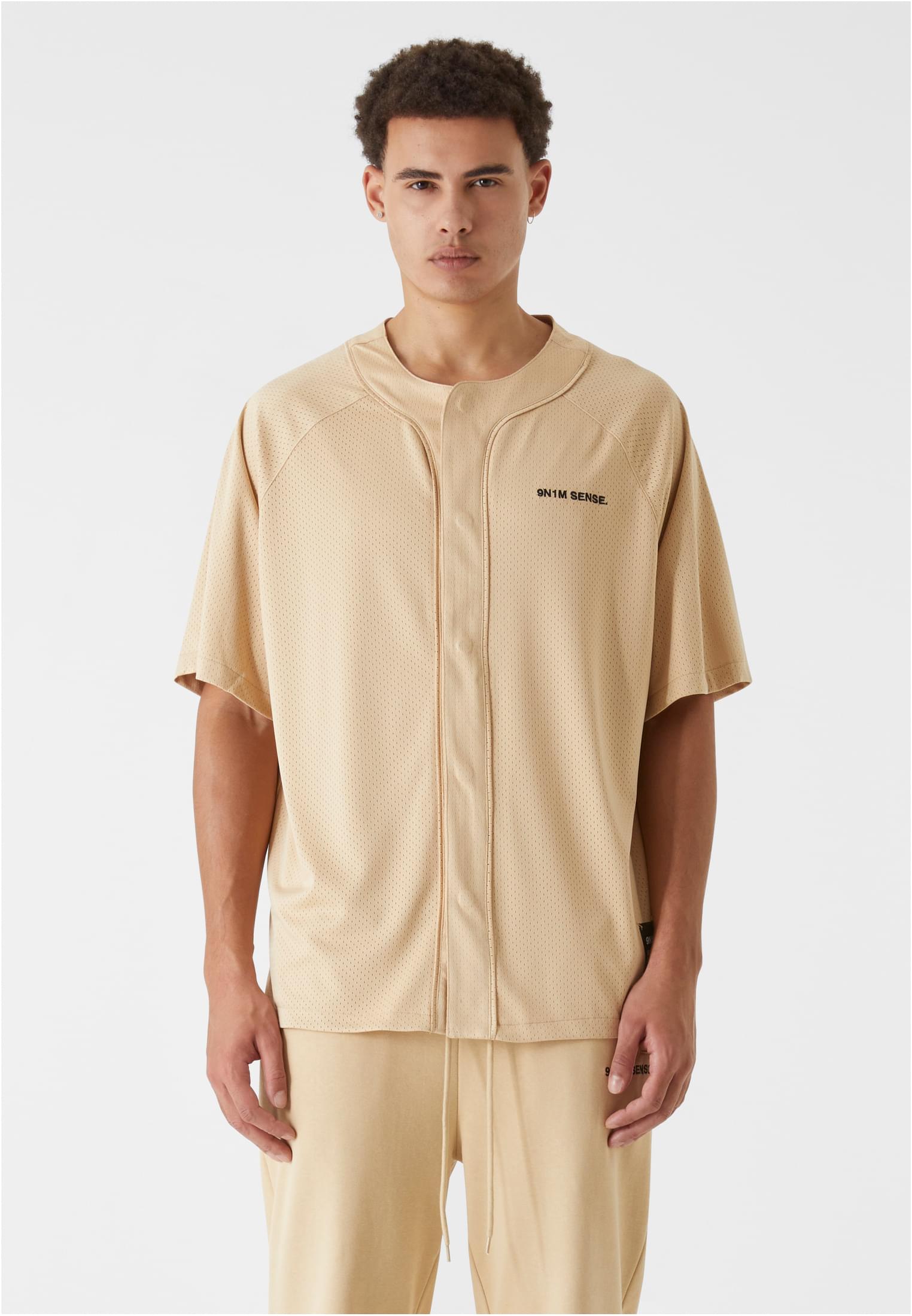 9N1M SENSE Camicia Sense Mesh softmocca