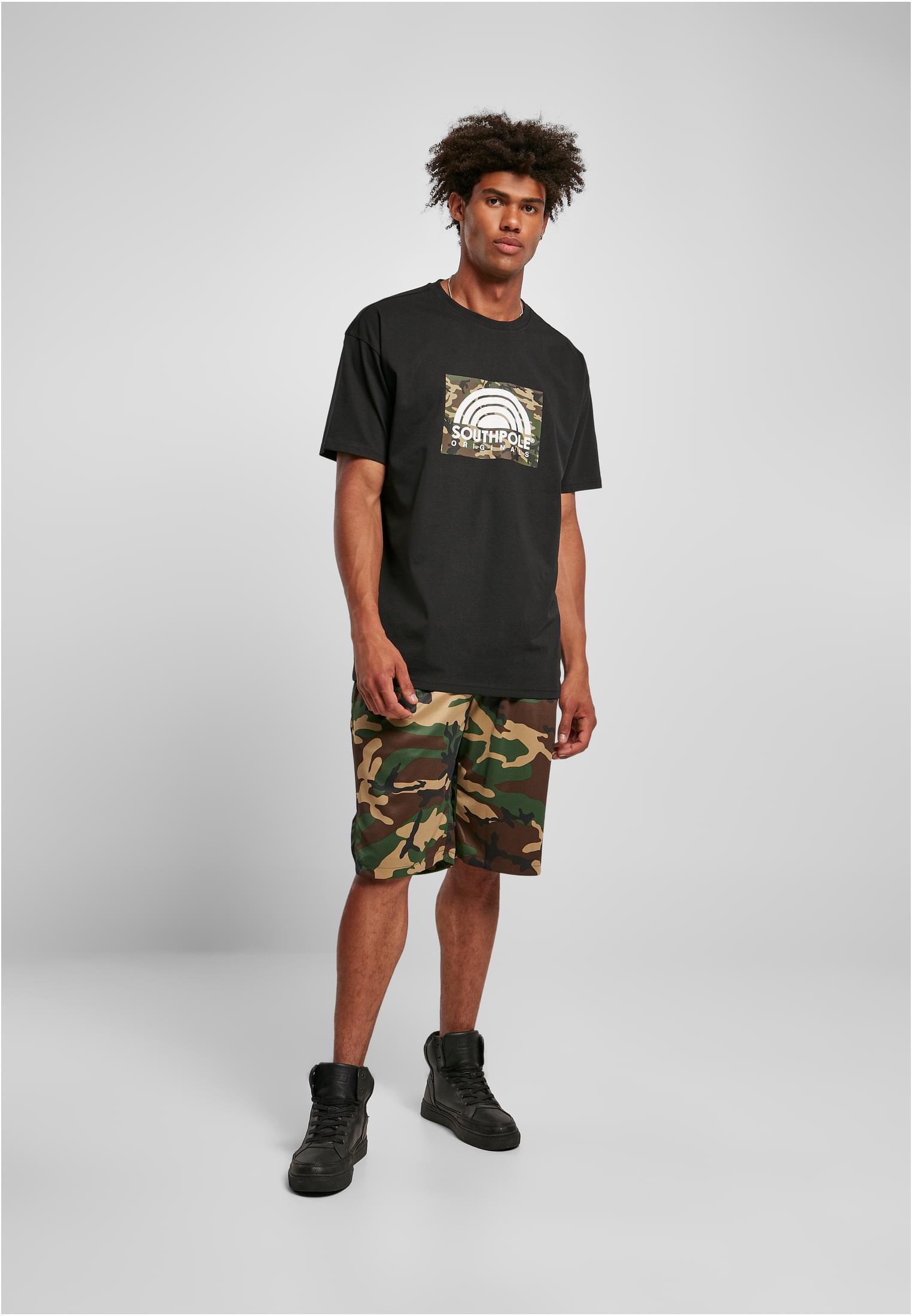 Southpole Basketball Shorts black -  - Online Hip Hop  Fashion Store