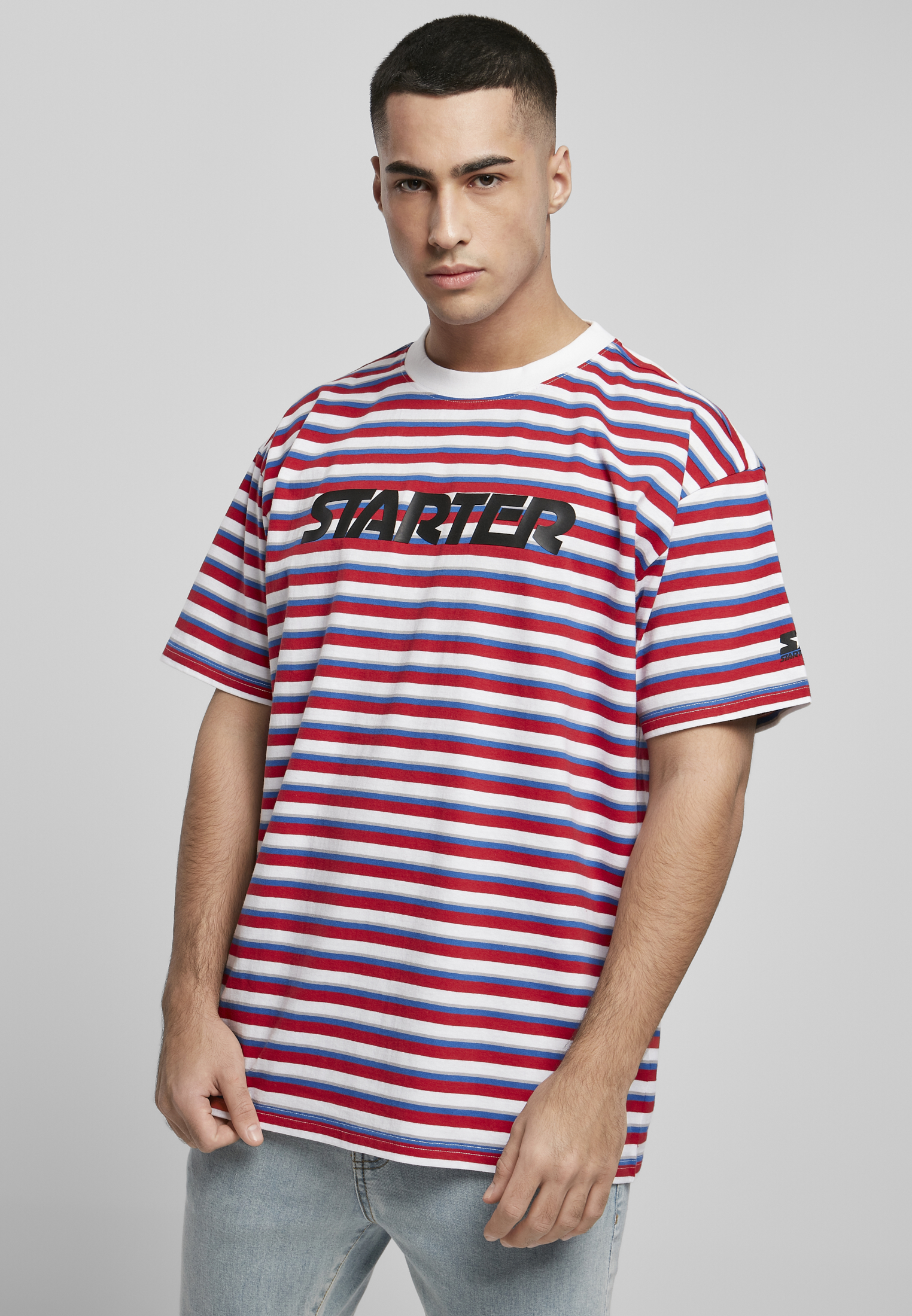 Starter Black Label Maglia Starter Stripe cityred/wht/sprtblue/silgry