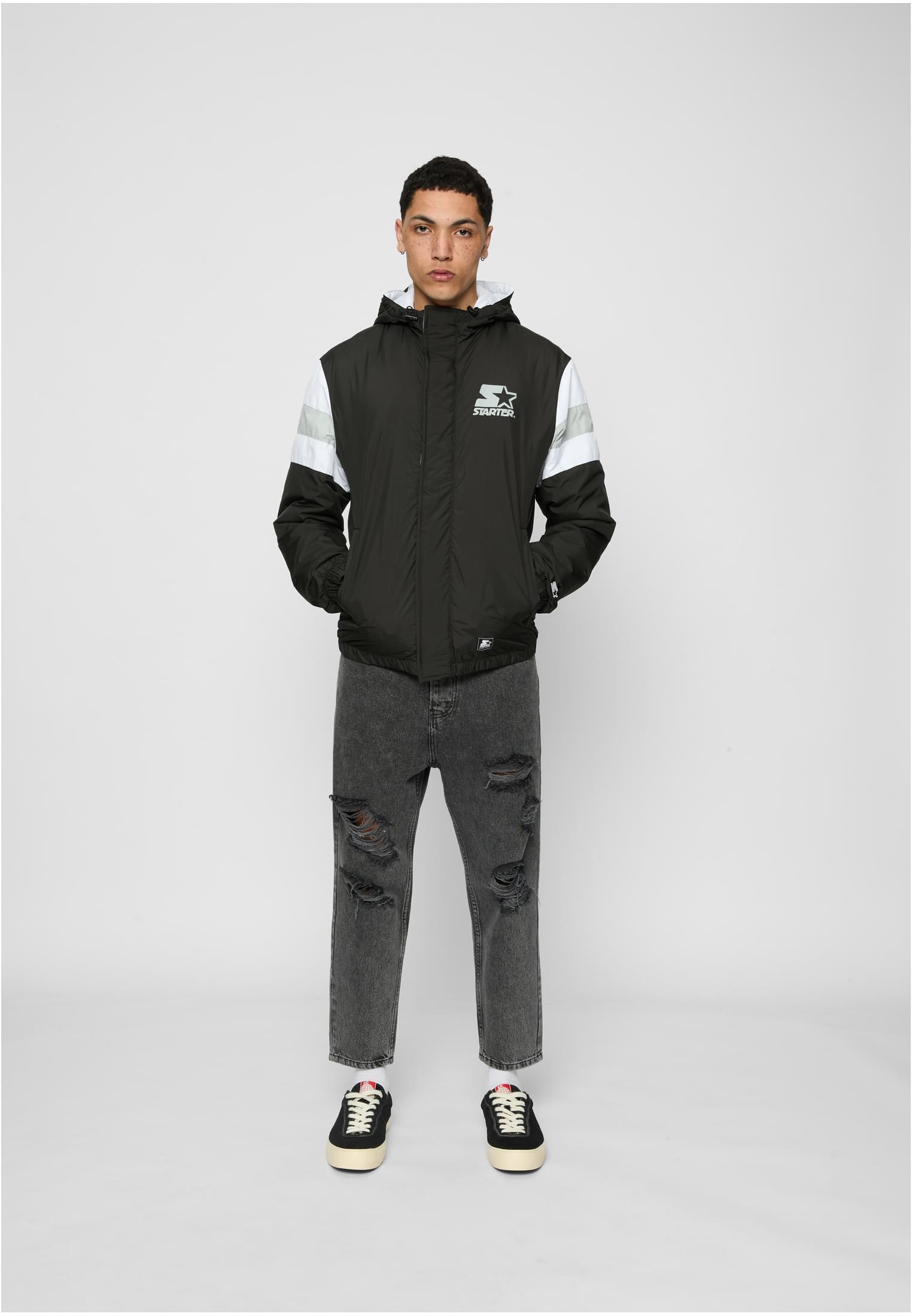 Starter Black Label Giacca Starter Supporter black/lightasphalt/white