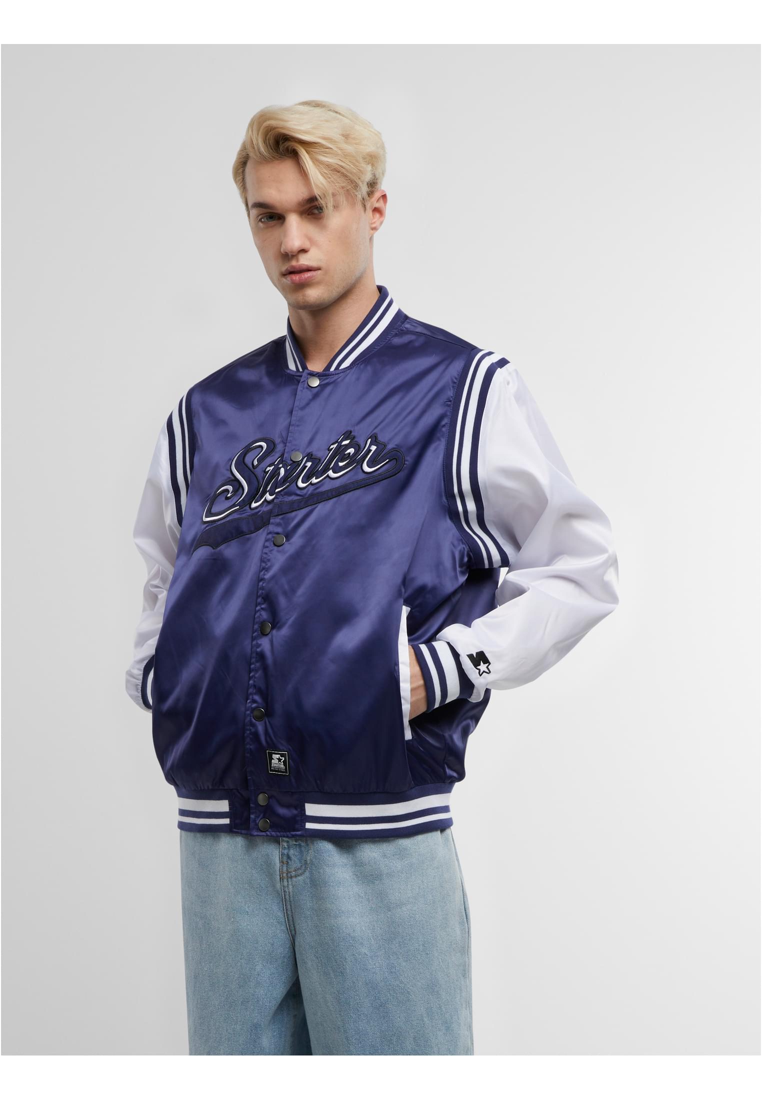 Starter Black Label Giacca Starter Satin College deepnight