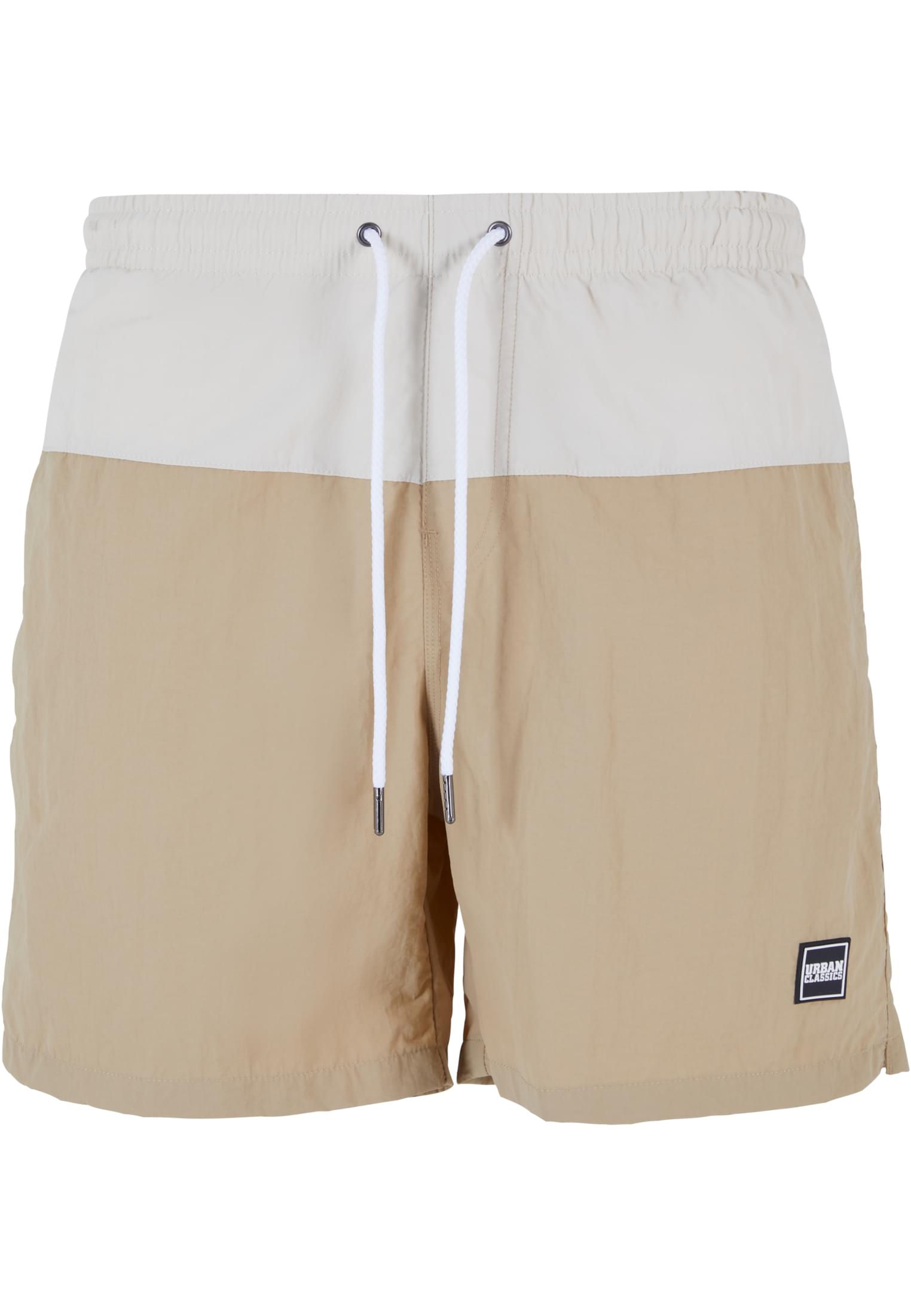 Urban Classics Pantaloncini Block Swim unionbeige/softseagrass