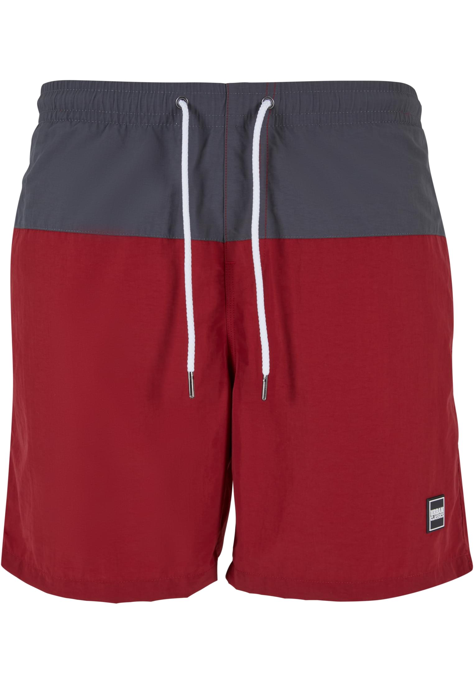 UC Men Pantaloncini Block Swim brickred/darkshadow