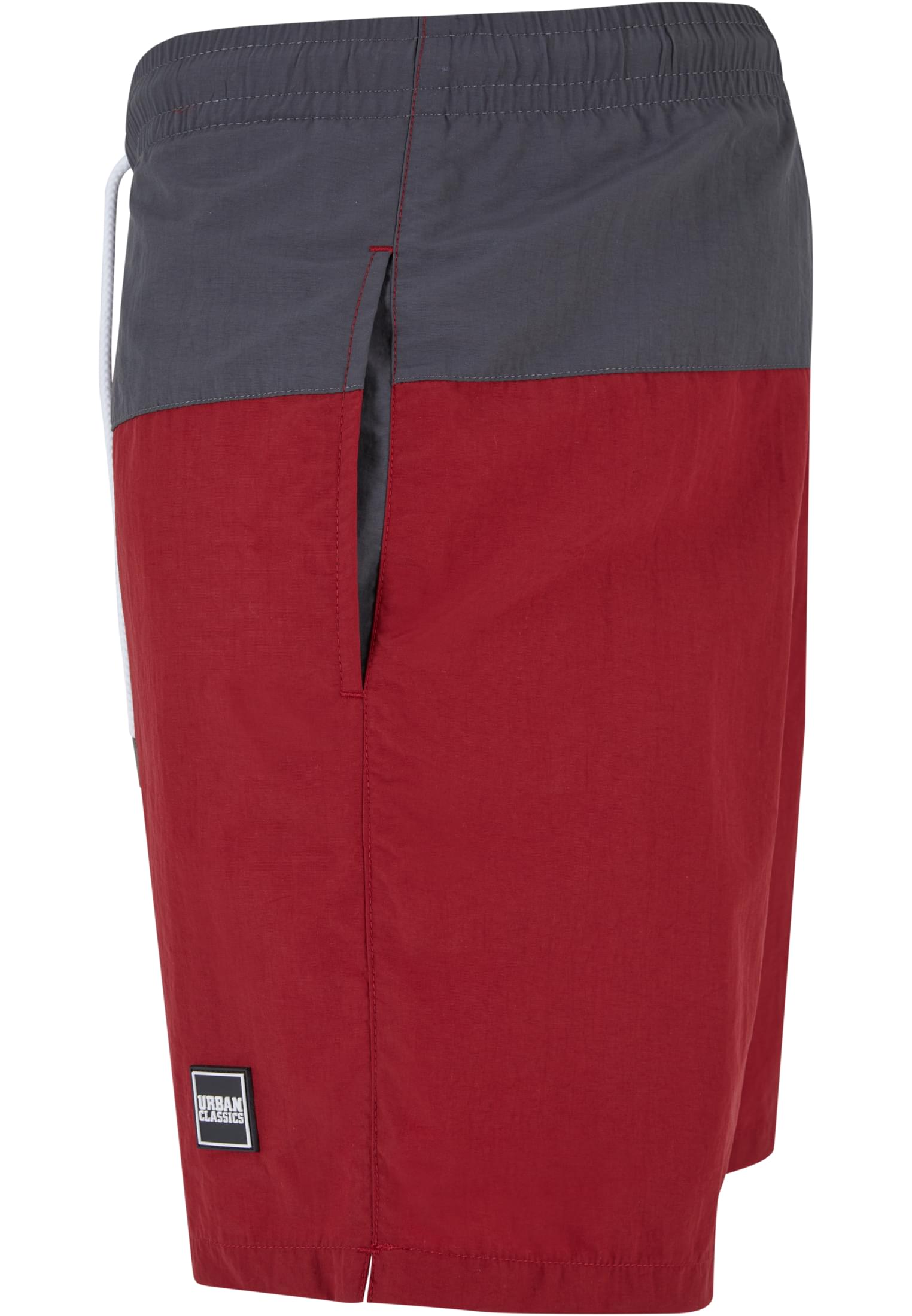 UC Men Pantaloncini Block Swim brickred/darkshadow