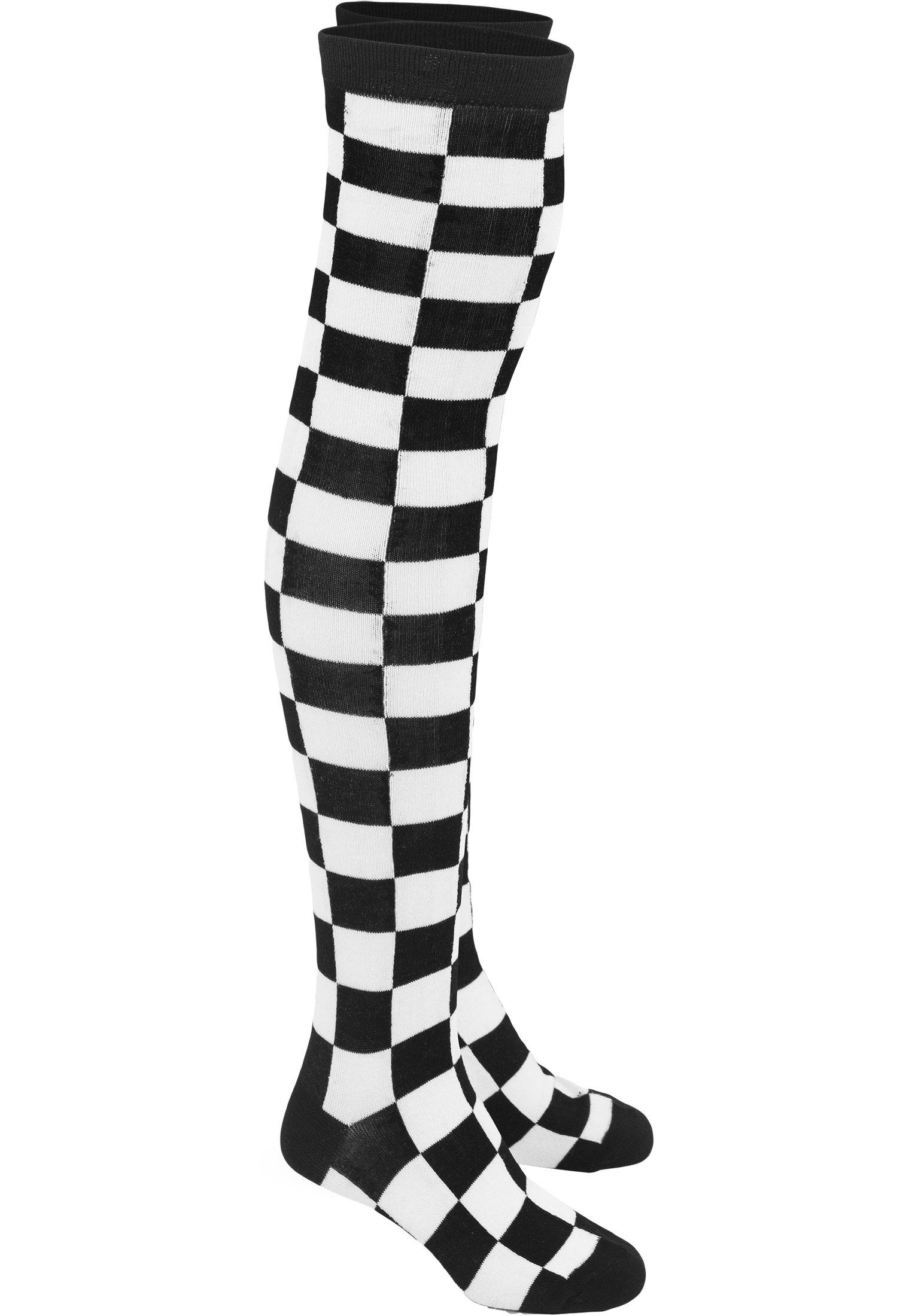 Urban Classics Ladies Checkerboard Overknee Socks Kniestrümpfe TB1166 NEU 