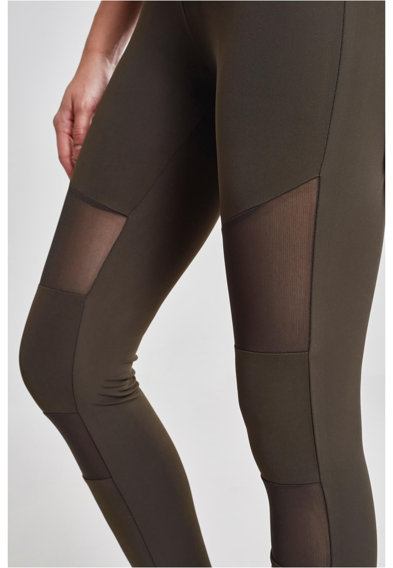 Urban Classics Leggings Tech Mesh darkolive