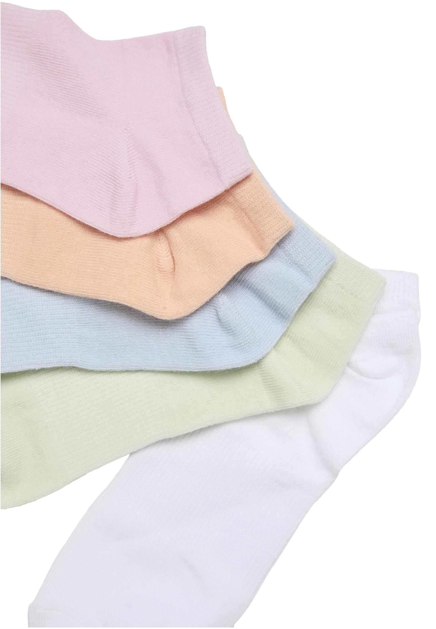 Urban Classics Calze No Show blushedrose/softapricot/freezeblue/lightmint/white