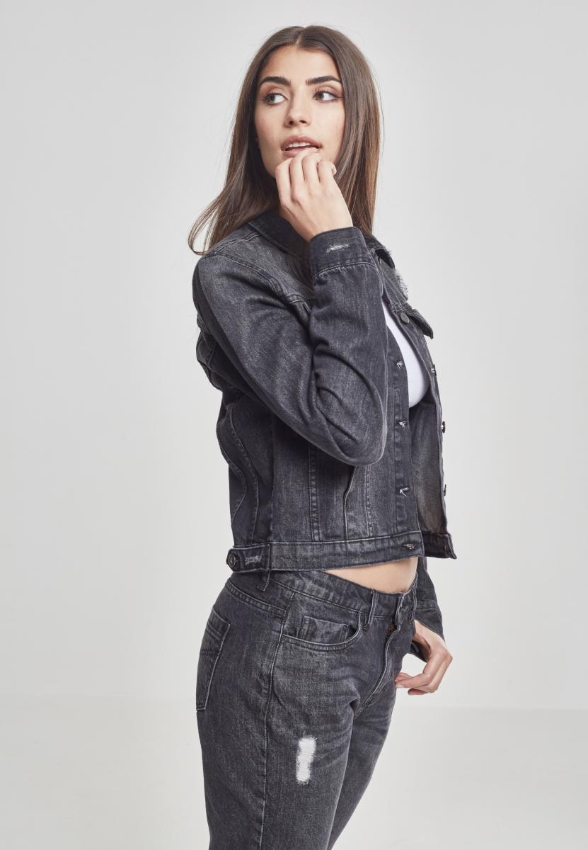 ladies grey denim jacket
