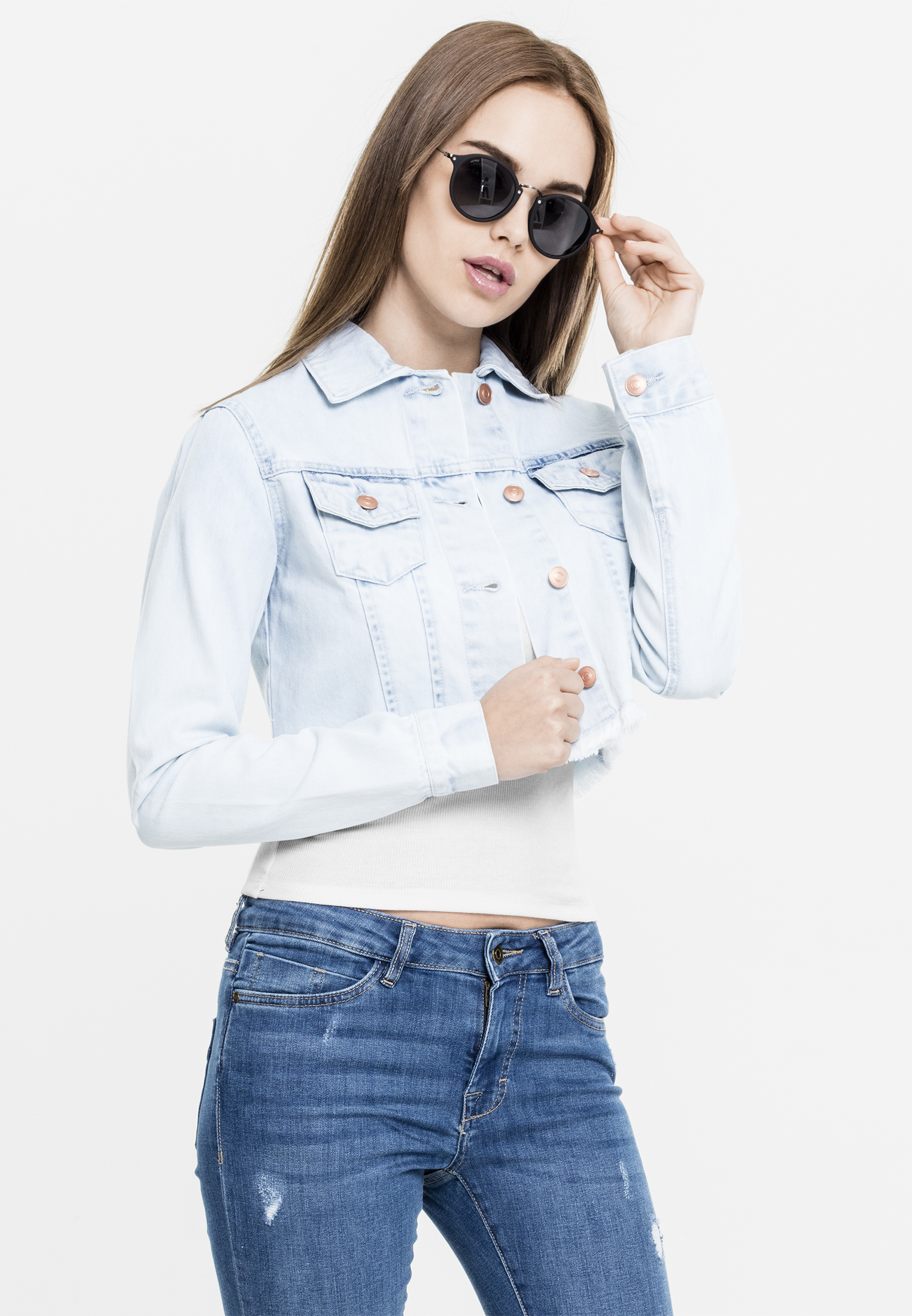 ladies short jeans jacket