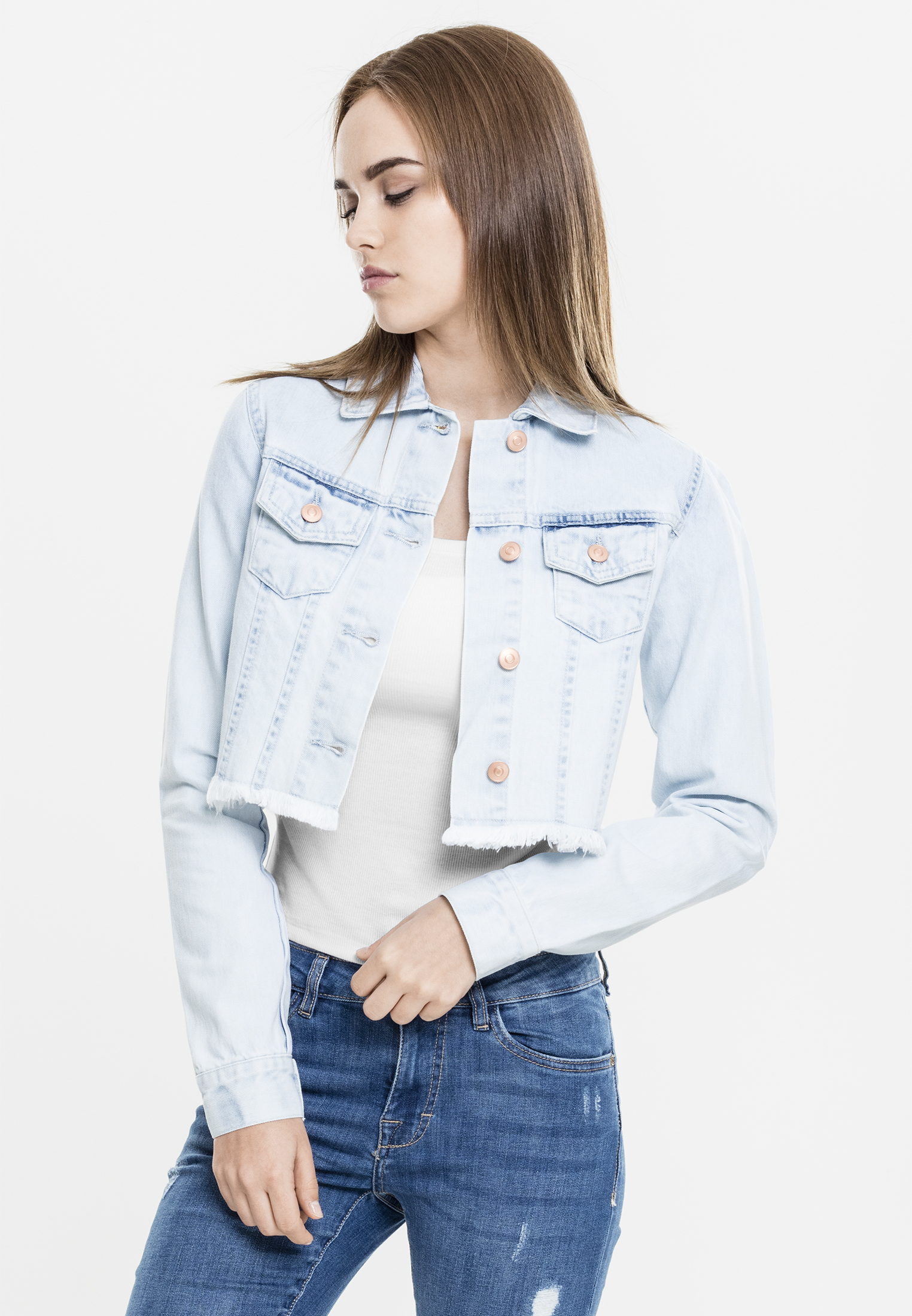 ladies short jeans jacket