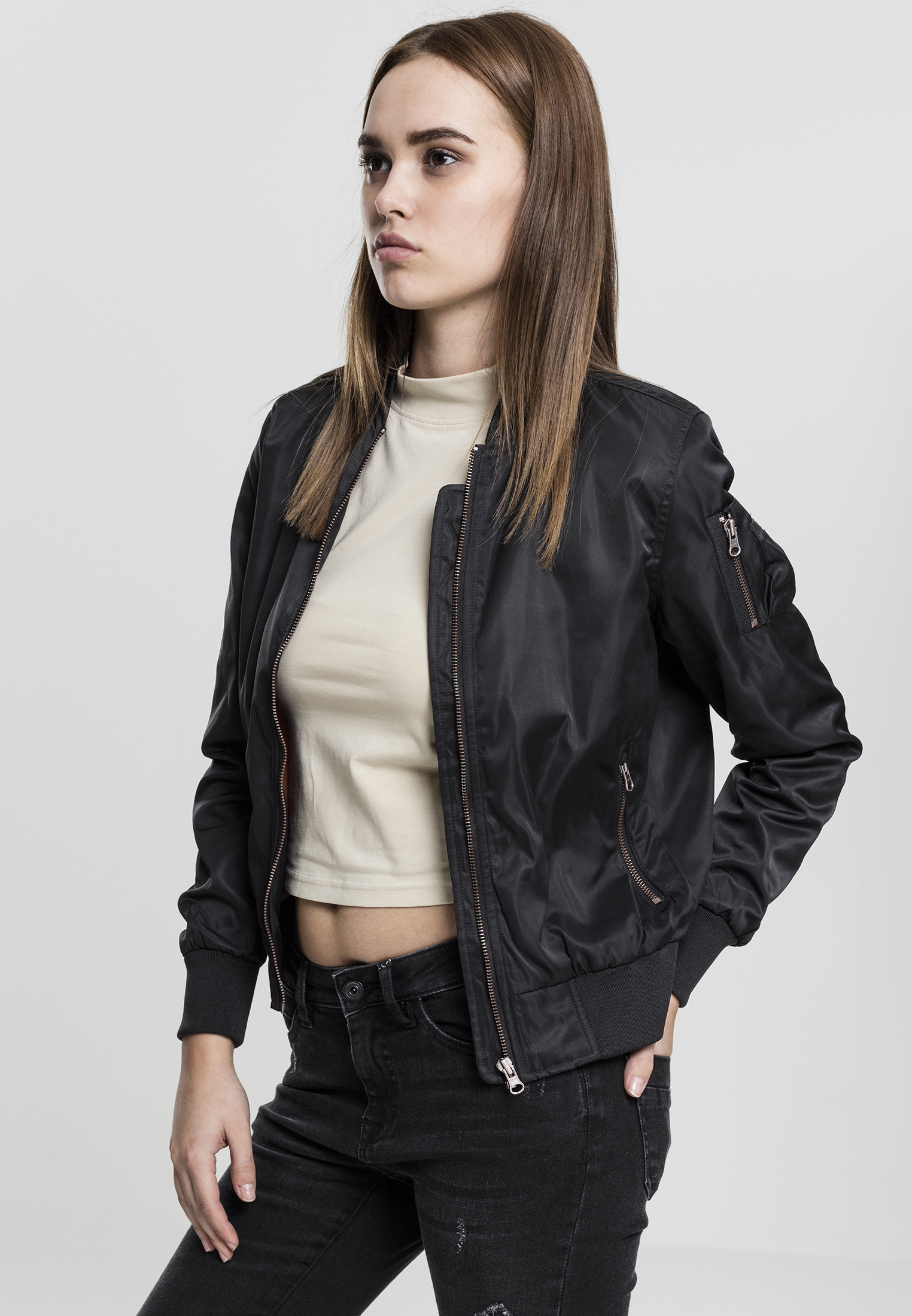twill bomber jacket