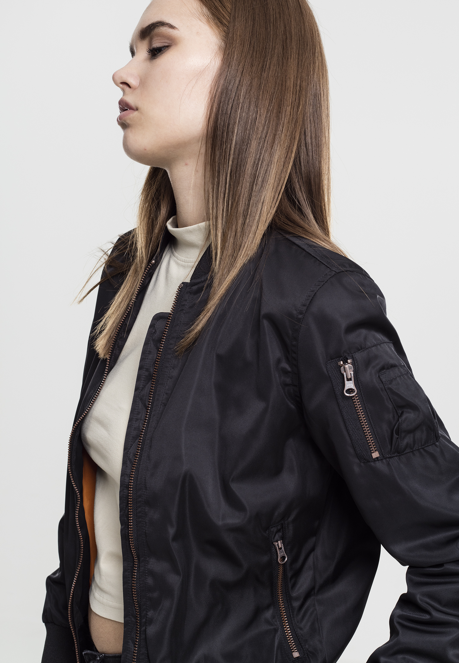 twill bomber jacket womens