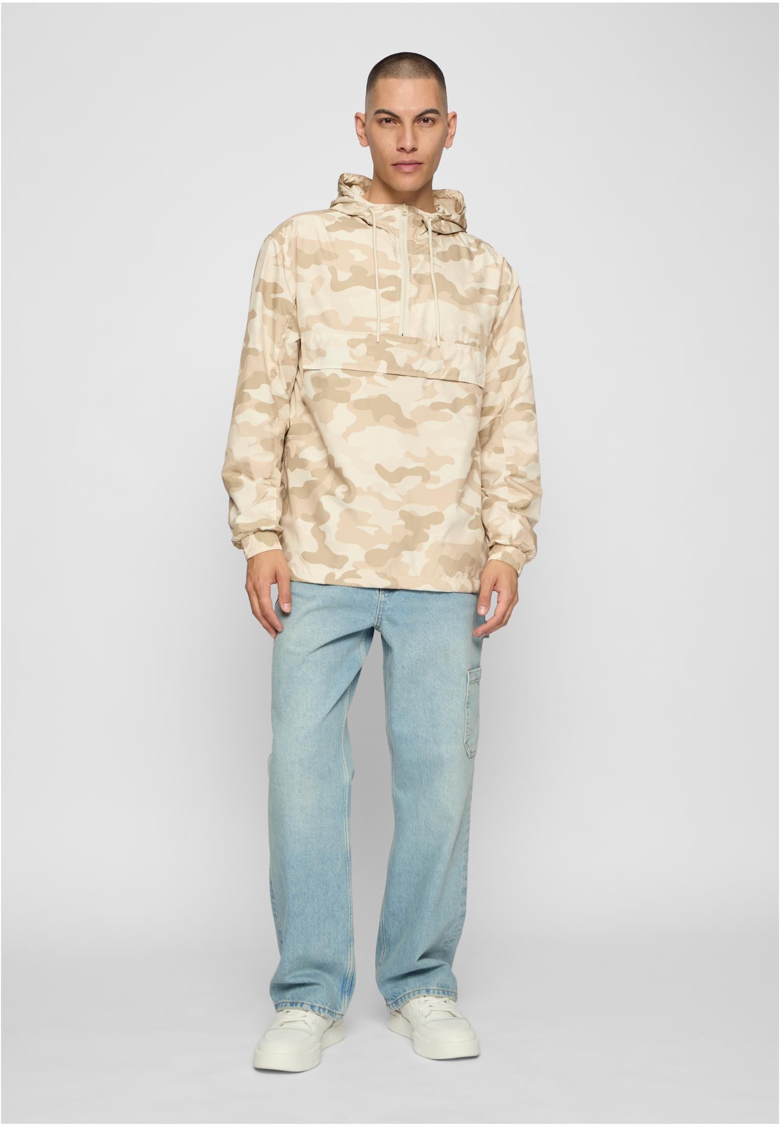 Urban Classics Giacca a vento Camo Pull Over sandcamo