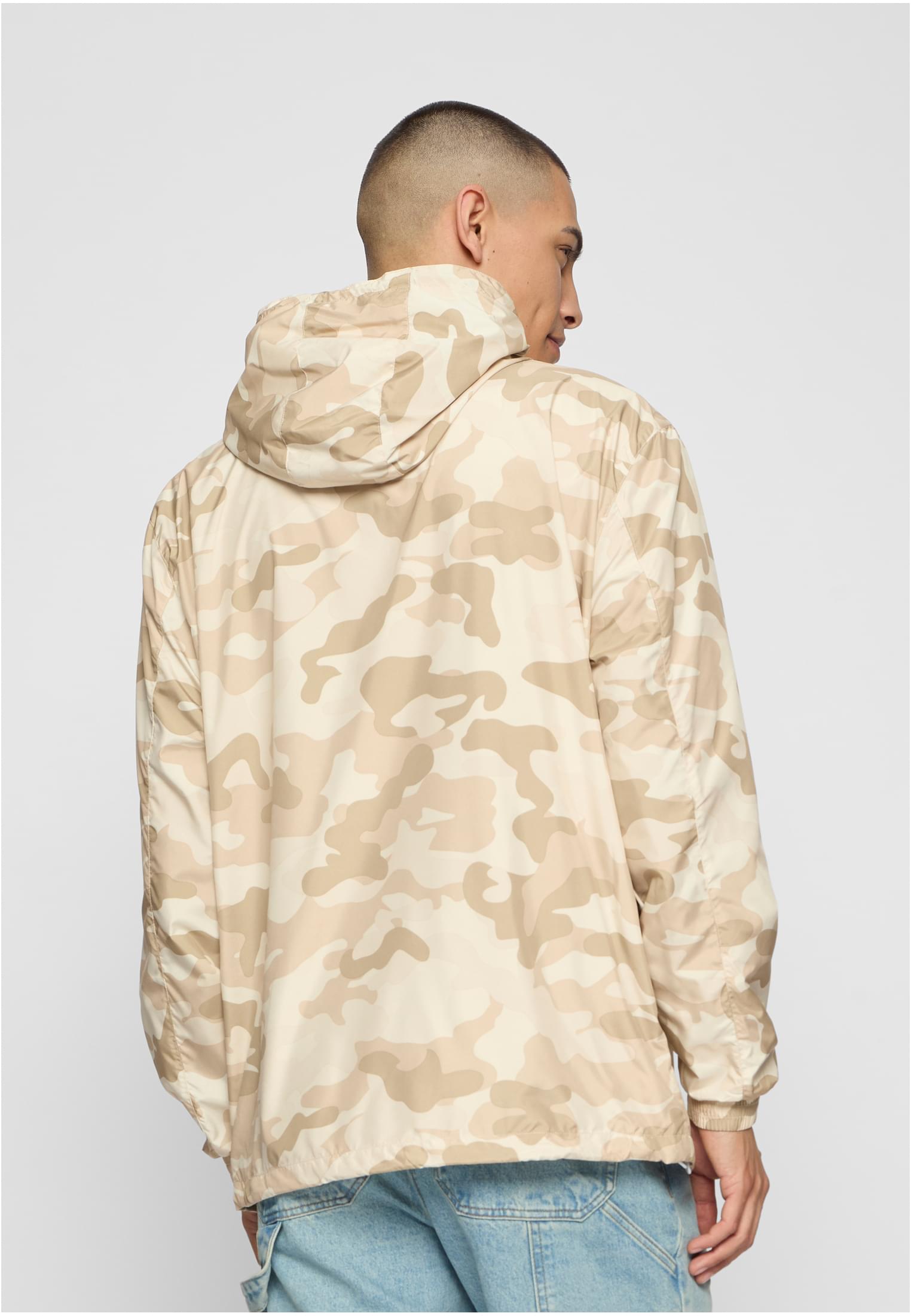 Urban Classics Giacca a vento Camo Pull Over sandcamo