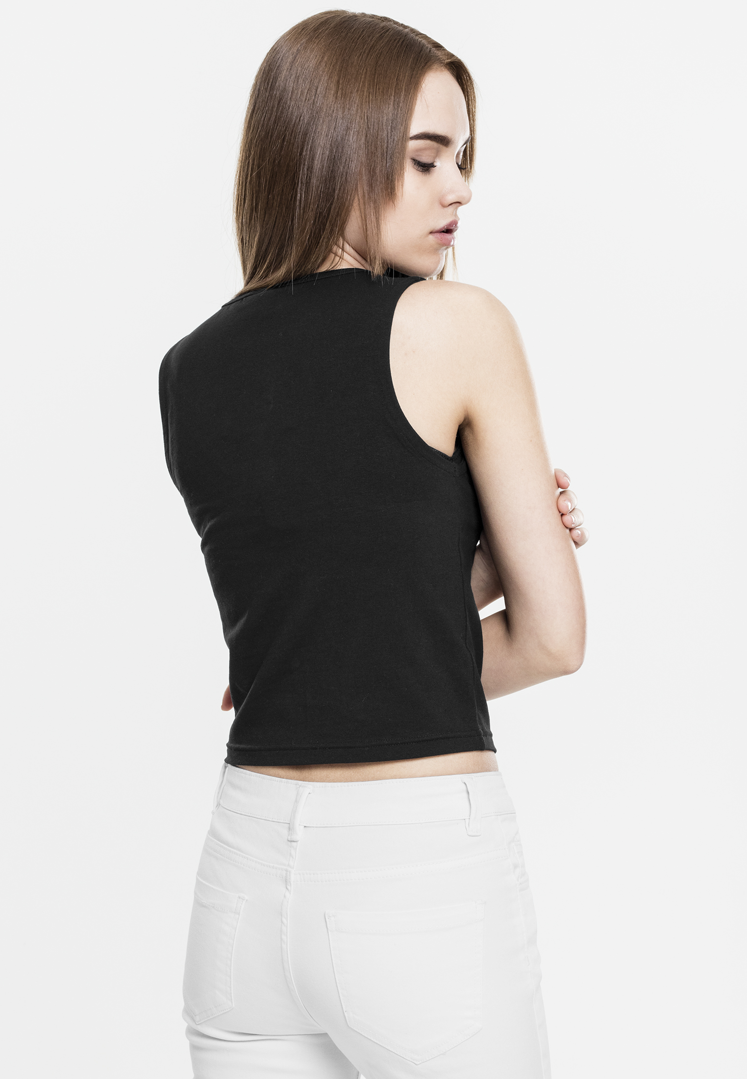 Cropped Top-TB1631 Ladies Lace Up