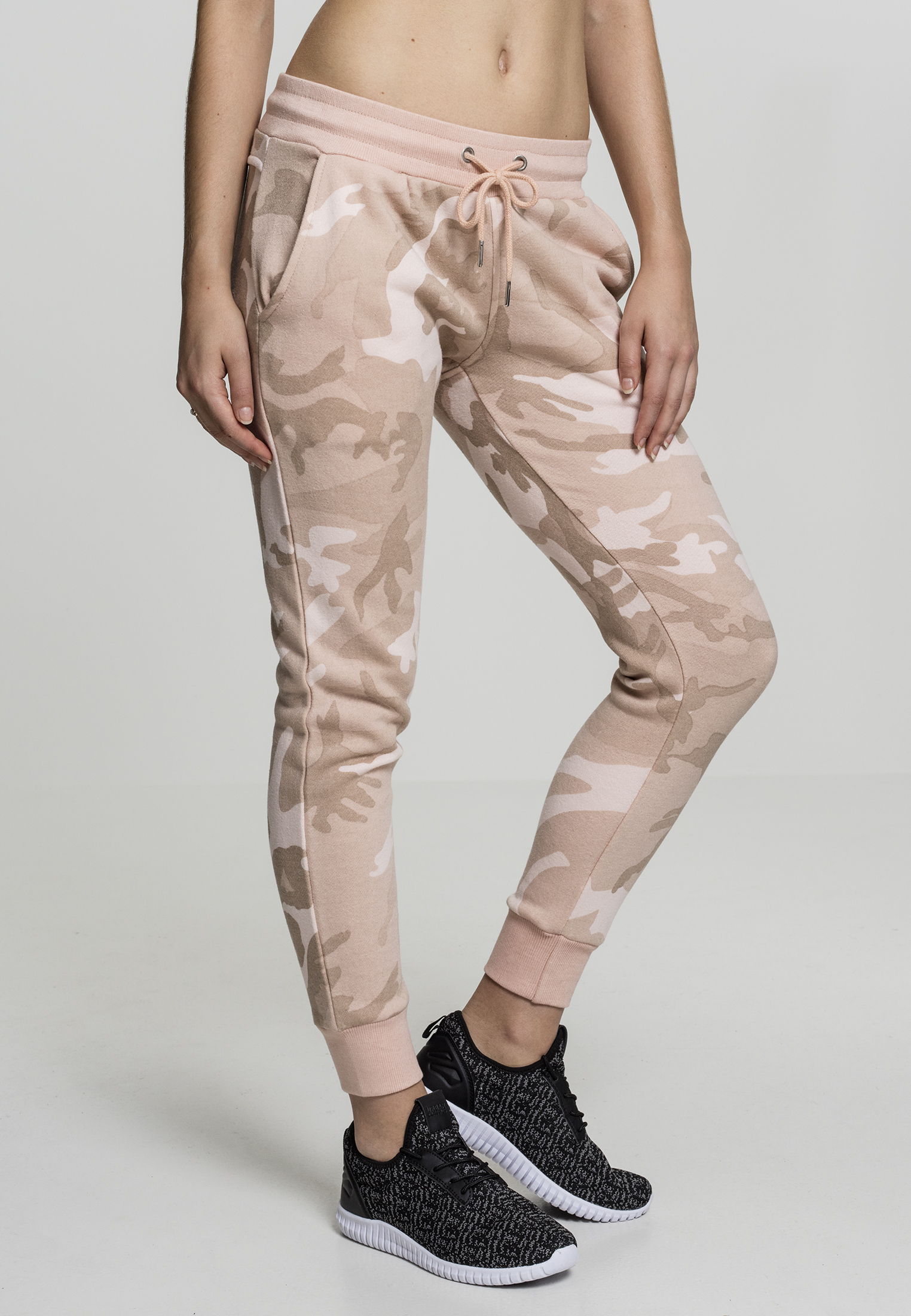 Urban Classics Ladies Camo Terry Pants Streetwear
