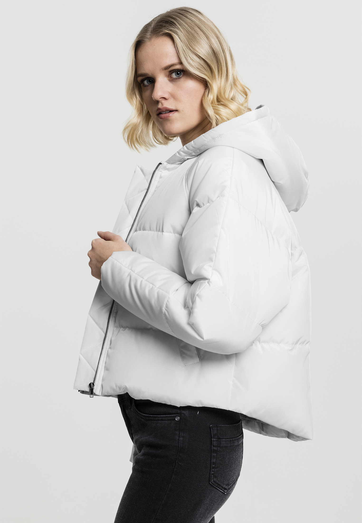 Hooded oversized sales puffer jacket