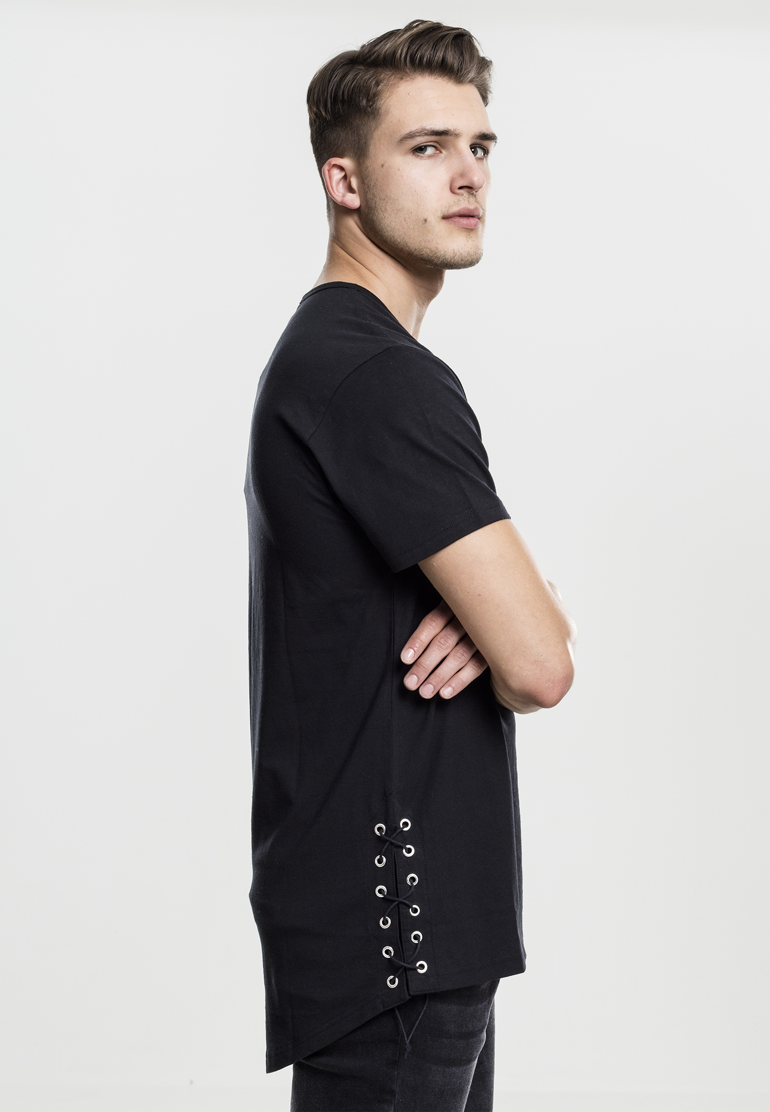 Lace Up Long Tee-TB1777