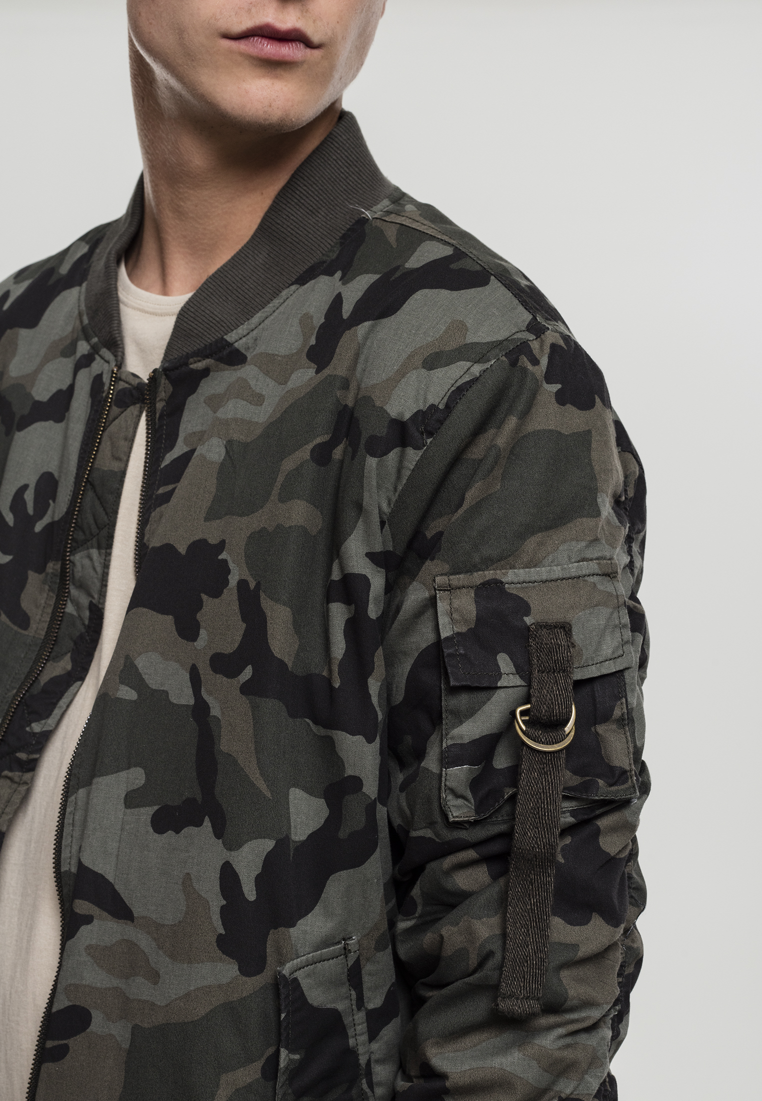 vintage camo bomber jacket