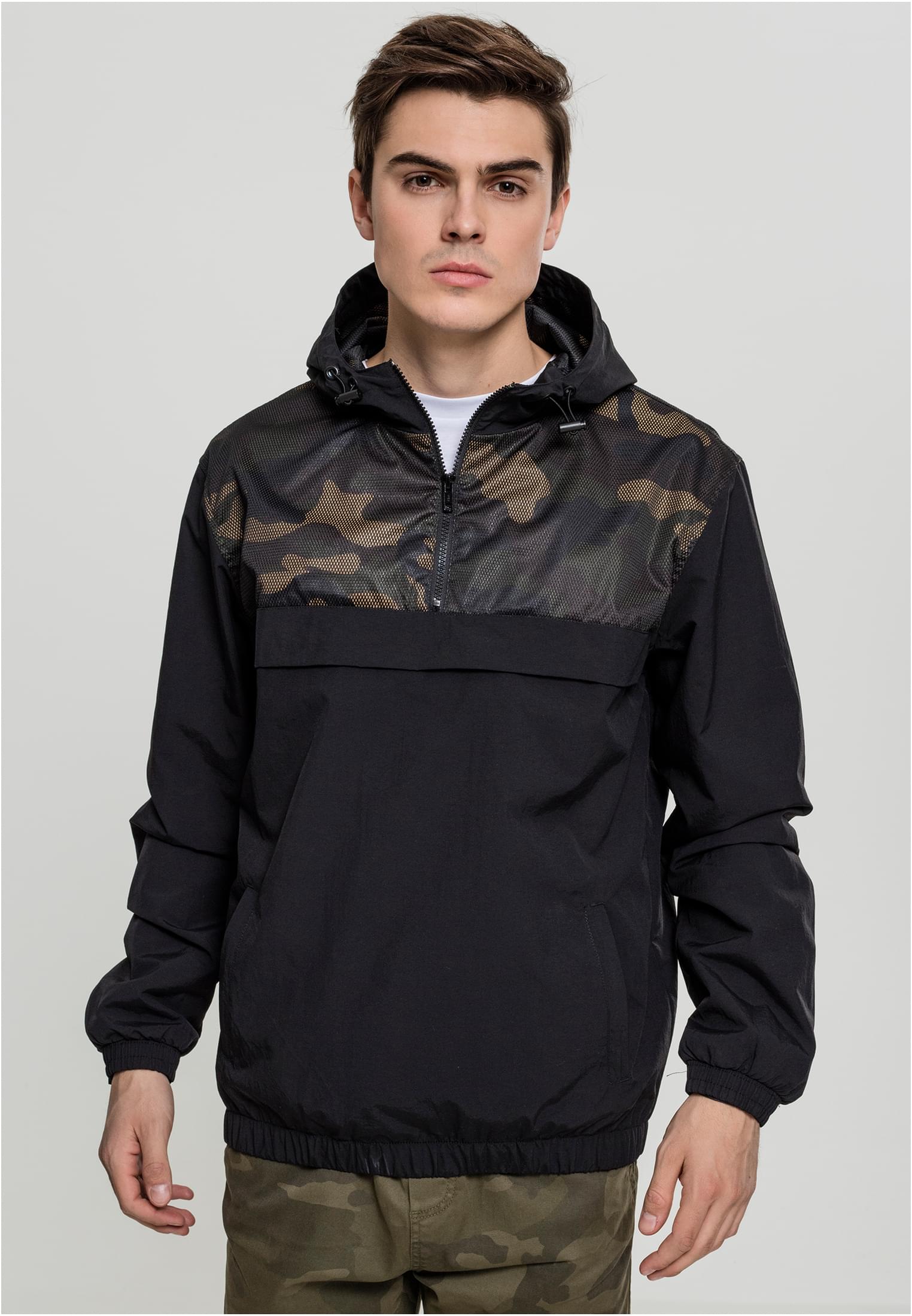 camo pullover jacket