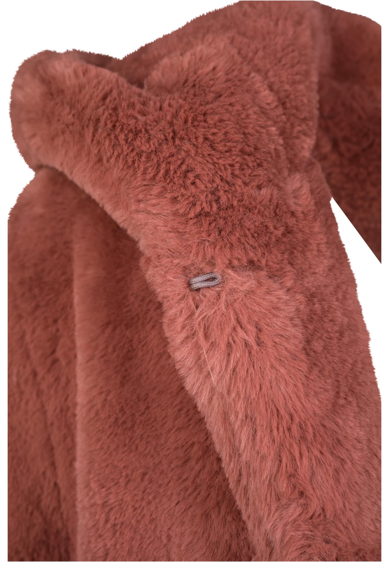 UC Ladies Cappotto Hooded Teddy darkrose