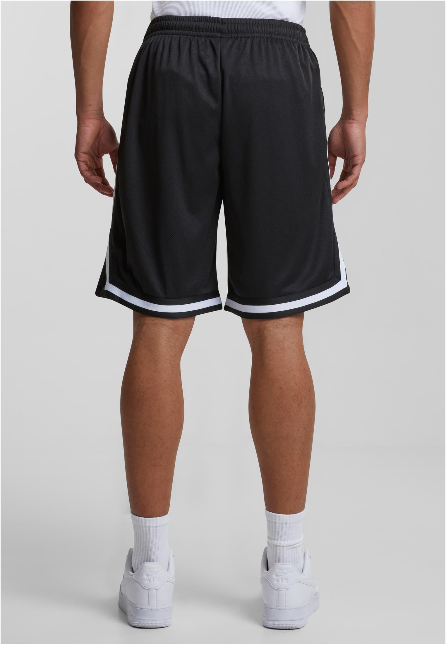 UC Men Pantaloncini Stripes Mesh blkblkwht