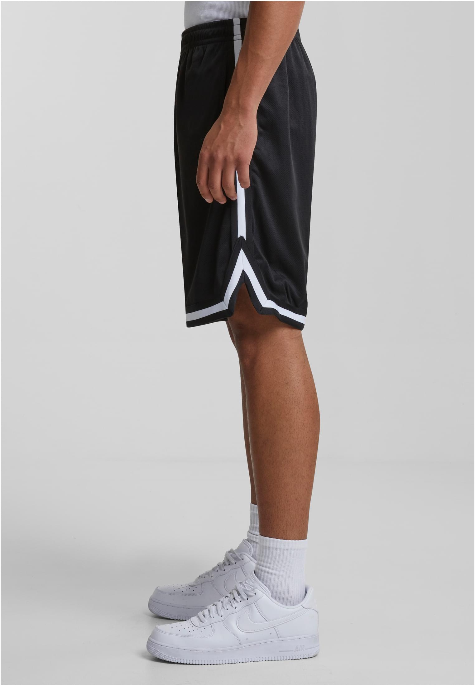 UC Men Pantaloncini Stripes Mesh blkblkwht