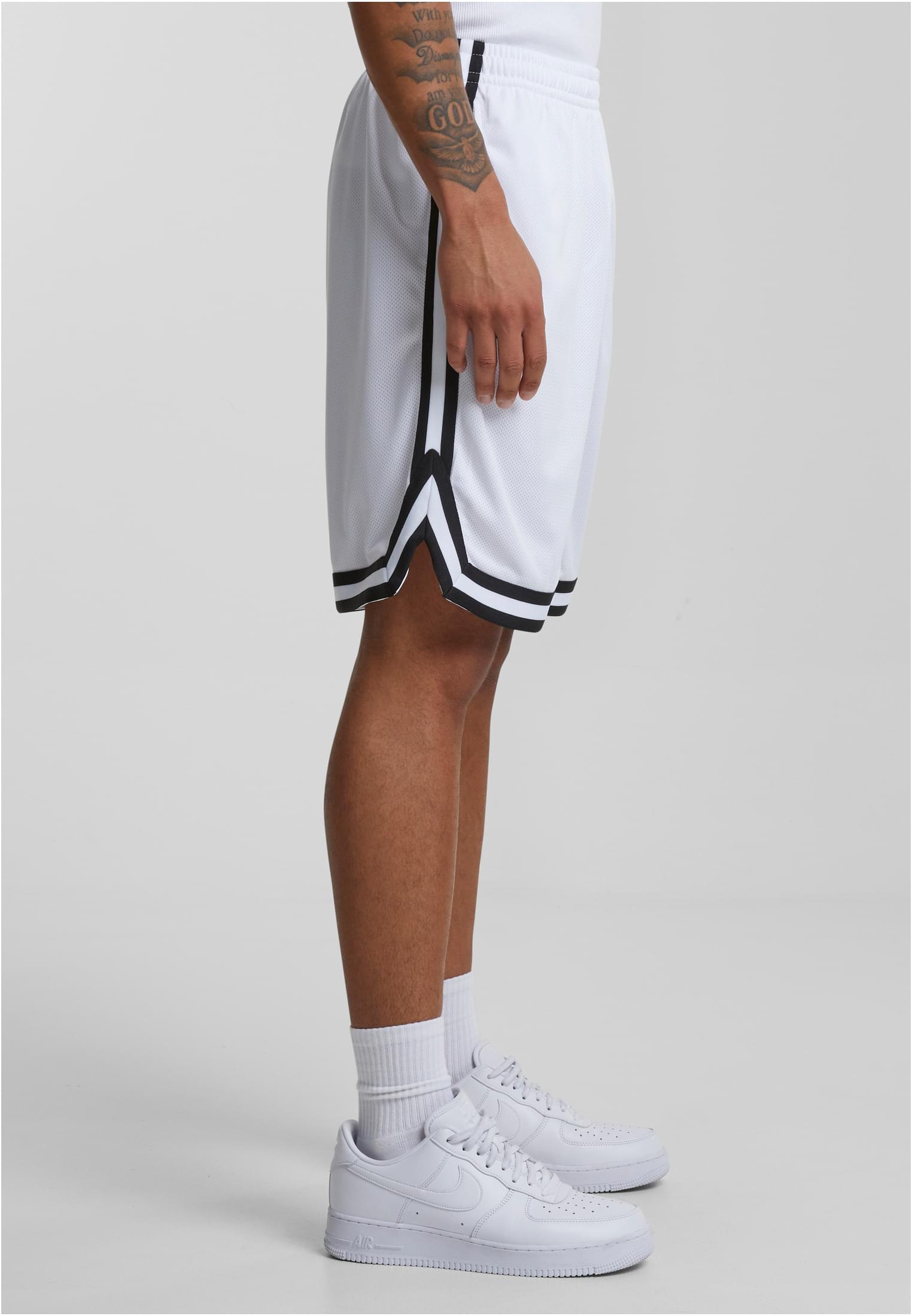 UC Men Pantaloncini Stripes Mesh whtblkwht