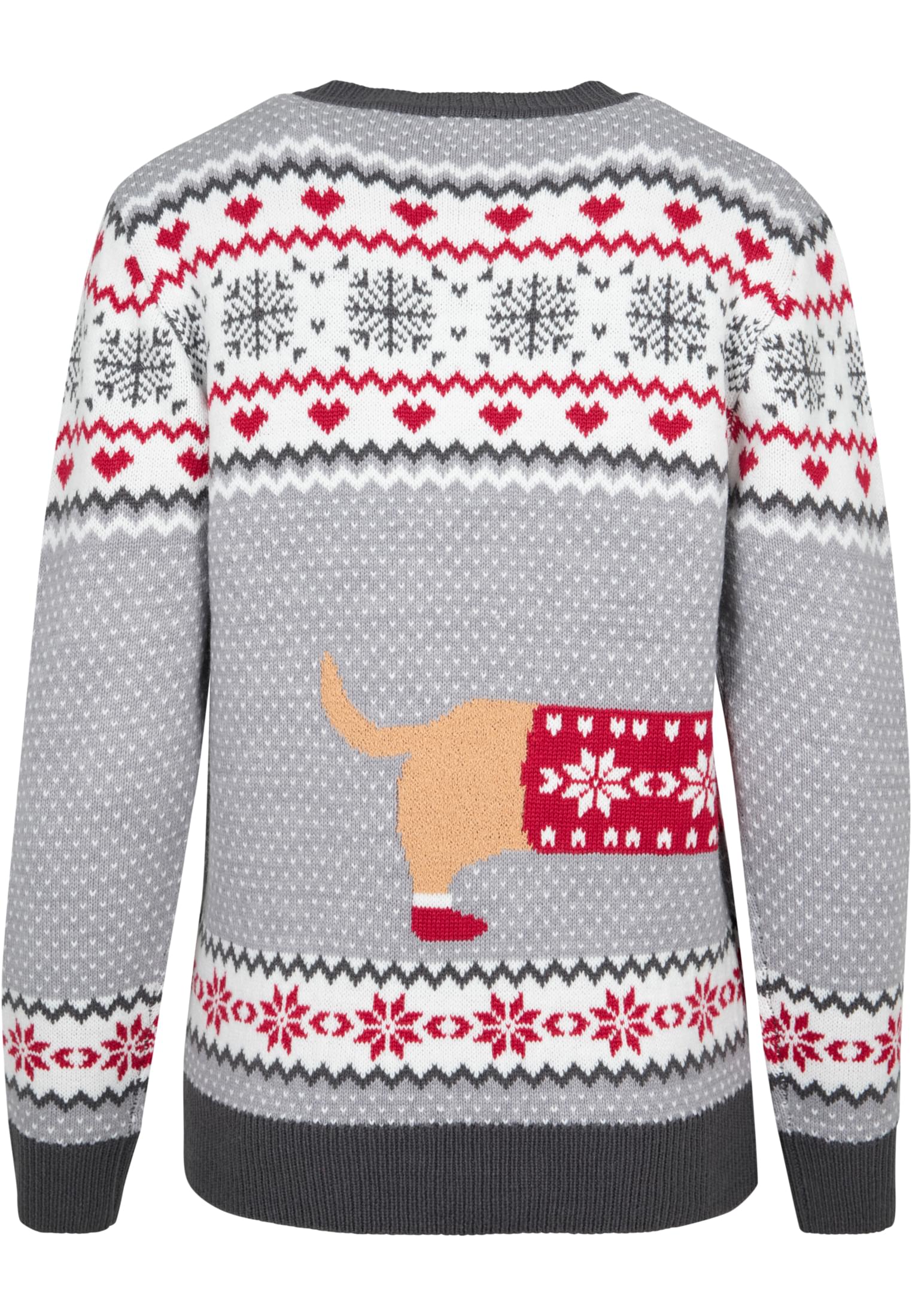 UC Ladies Maglione Sausage Dog Christmas grey/white/red/darkgrey