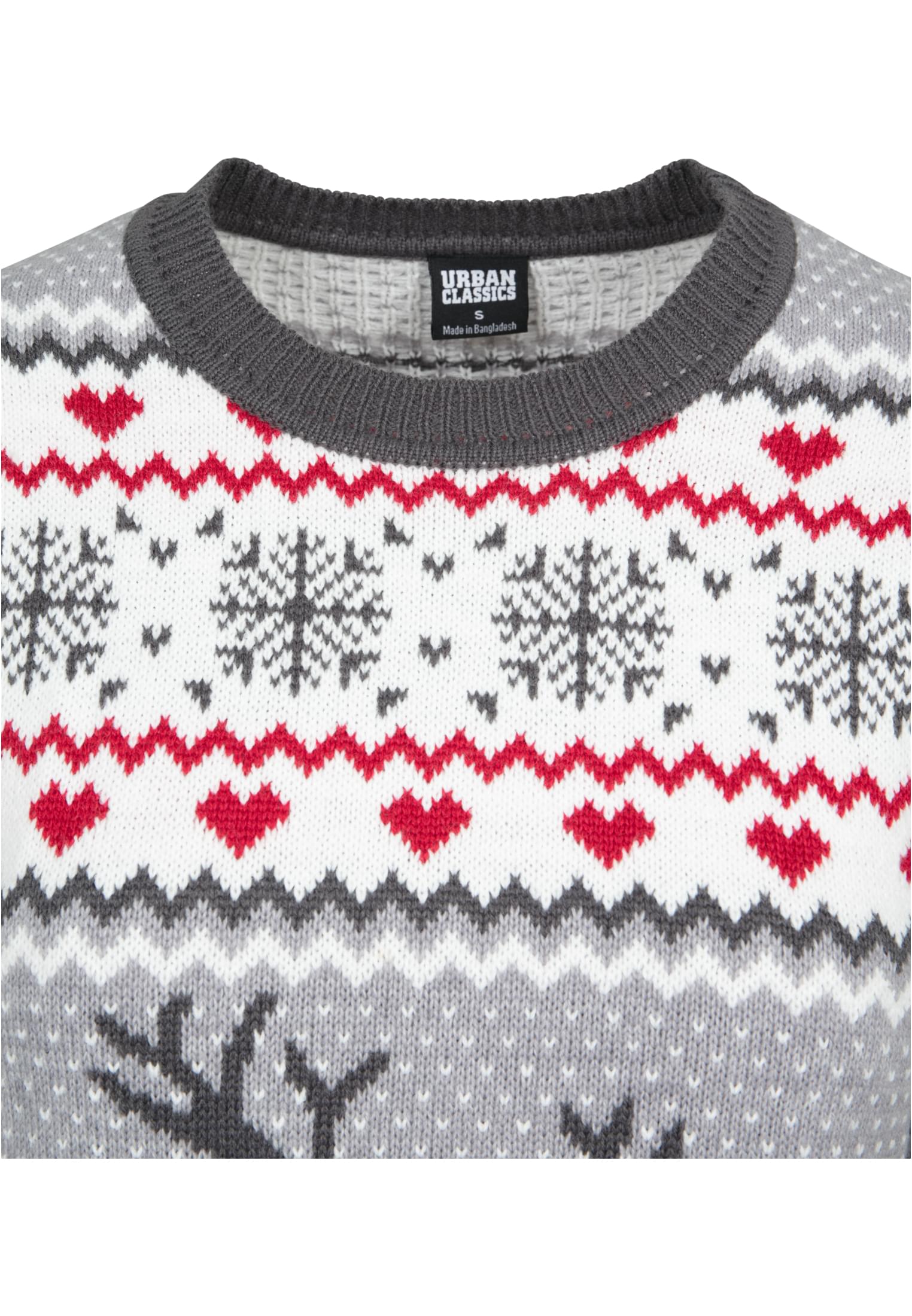 UC Ladies Maglione Sausage Dog Christmas grey/white/red/darkgrey