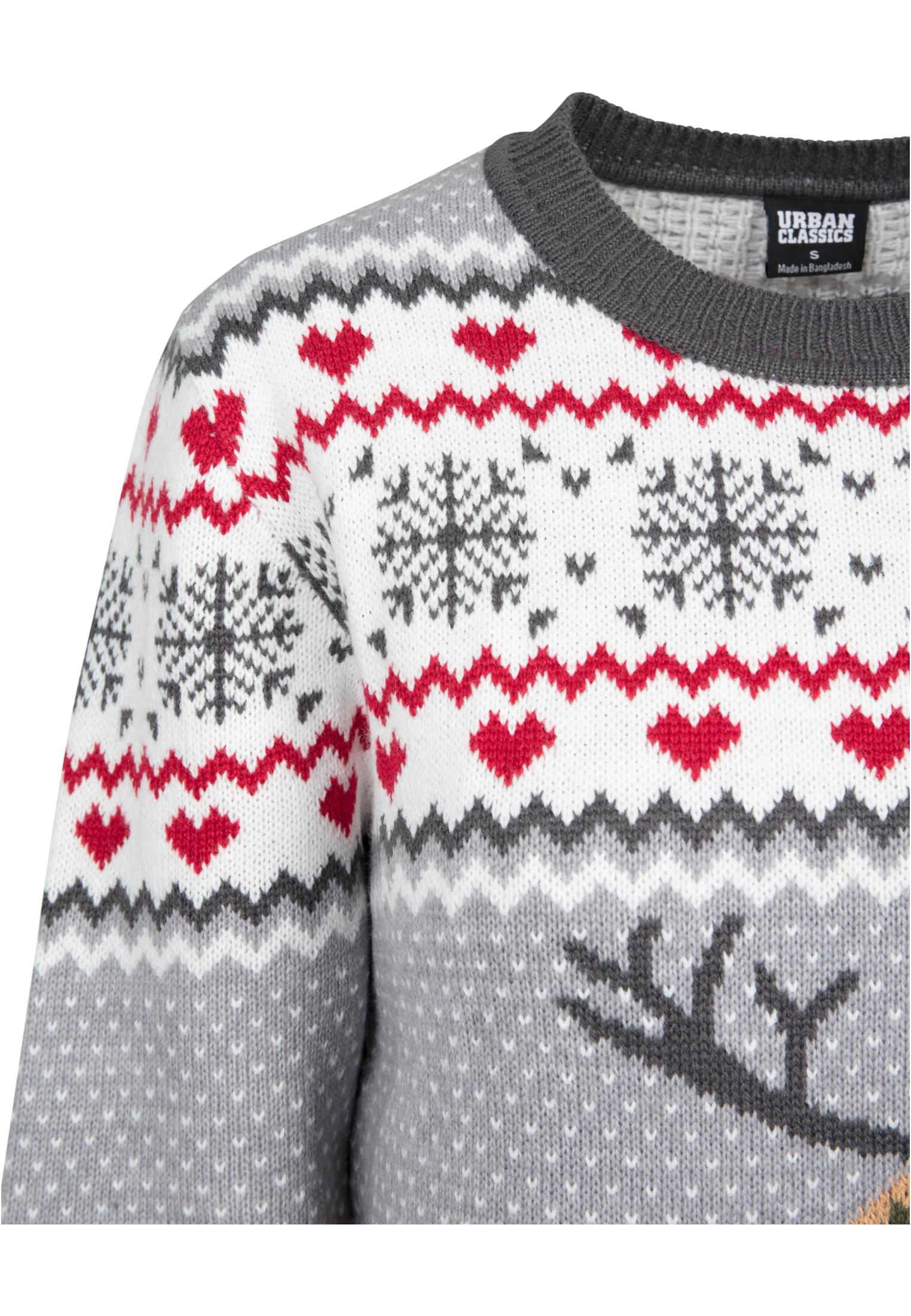 UC Ladies Maglione Sausage Dog Christmas grey/white/red/darkgrey