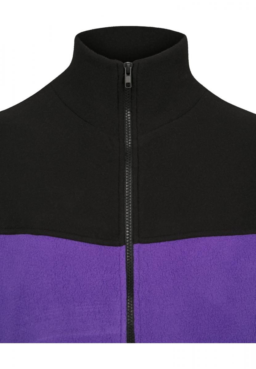 two tone fleece jacket