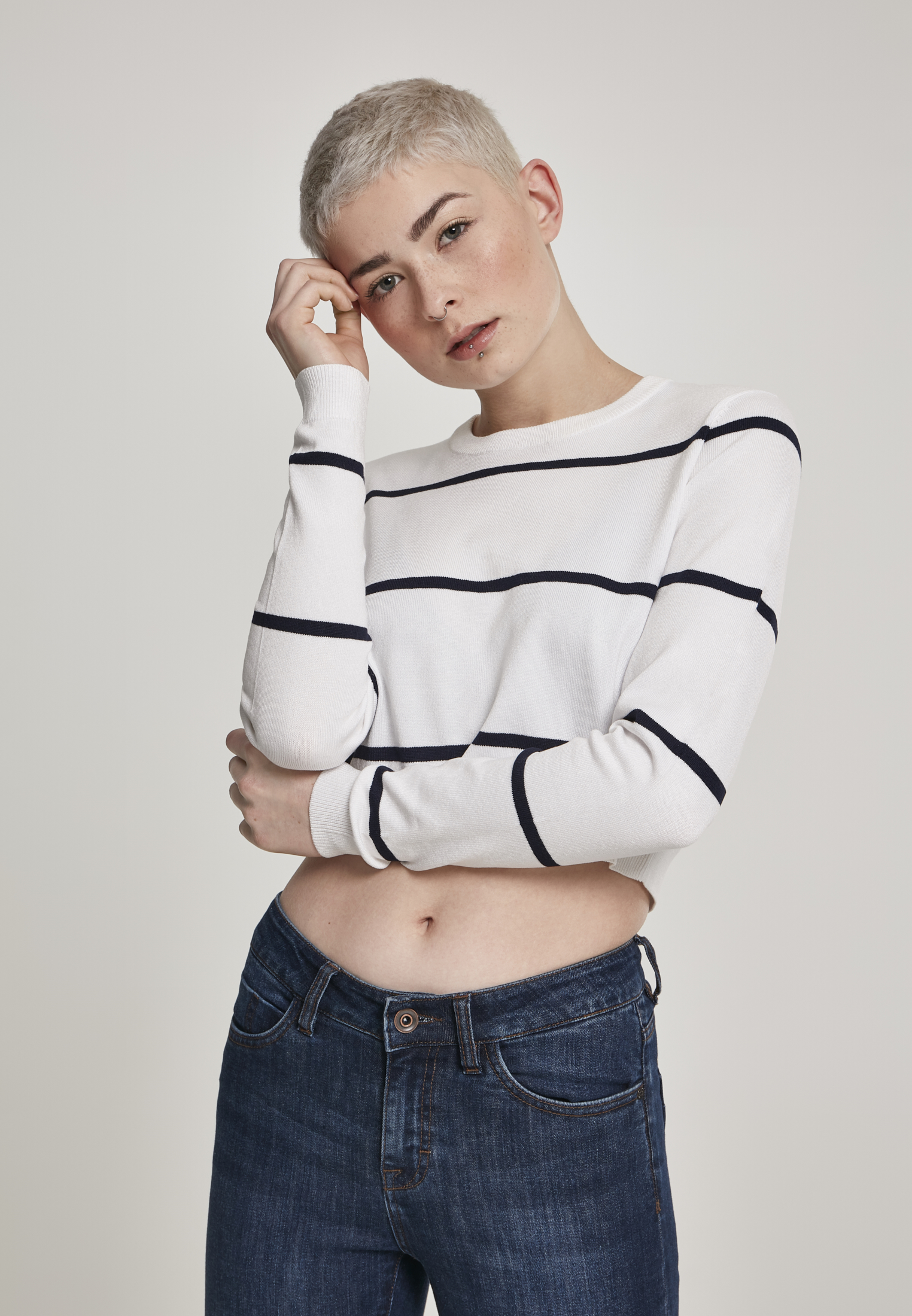 Urban Classics Maglione Short Striped