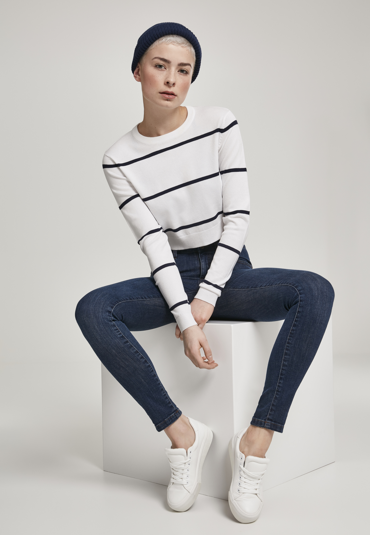 Urban Classics Maglione Short Striped