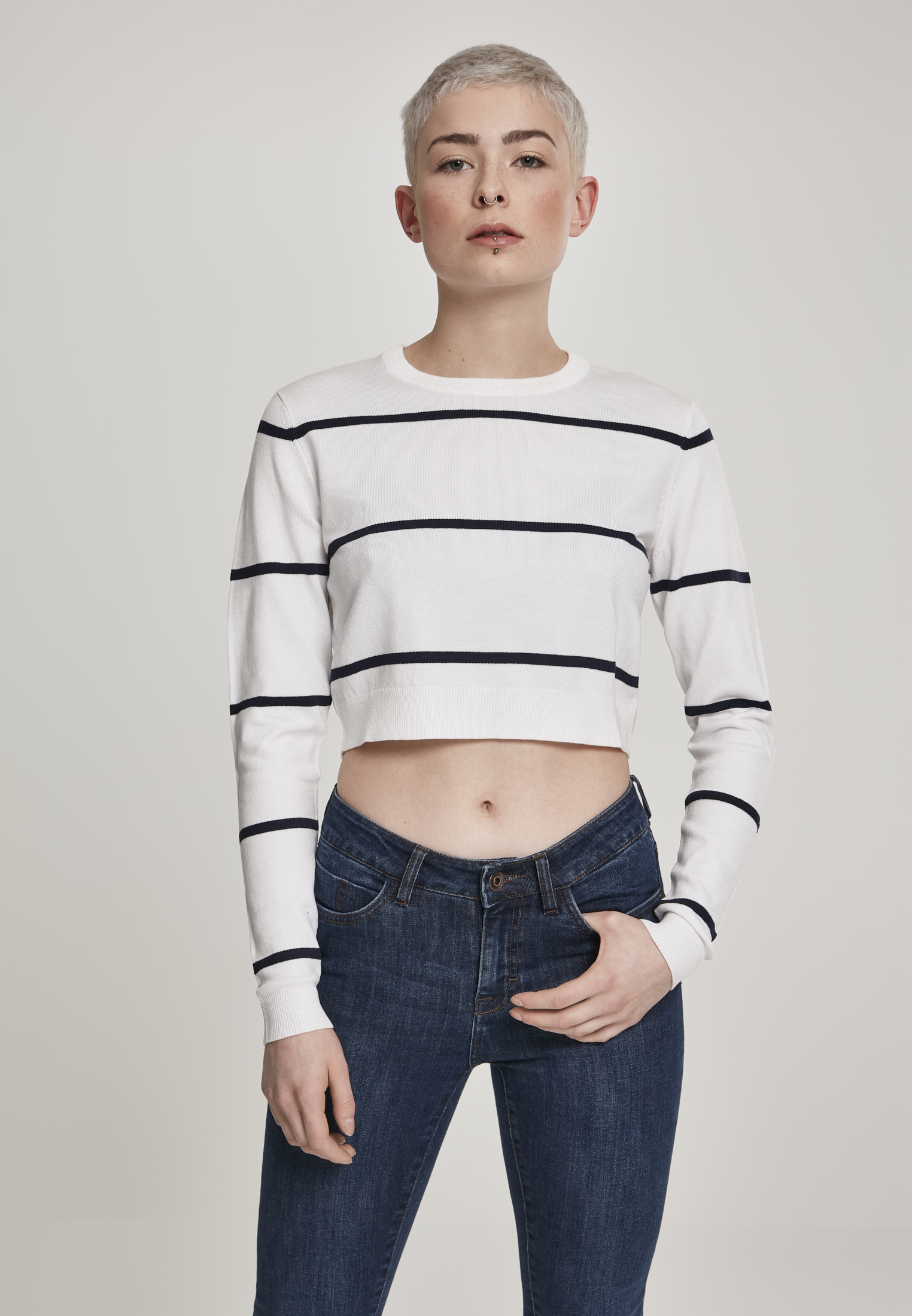 Urban Classics Maglione Short Striped