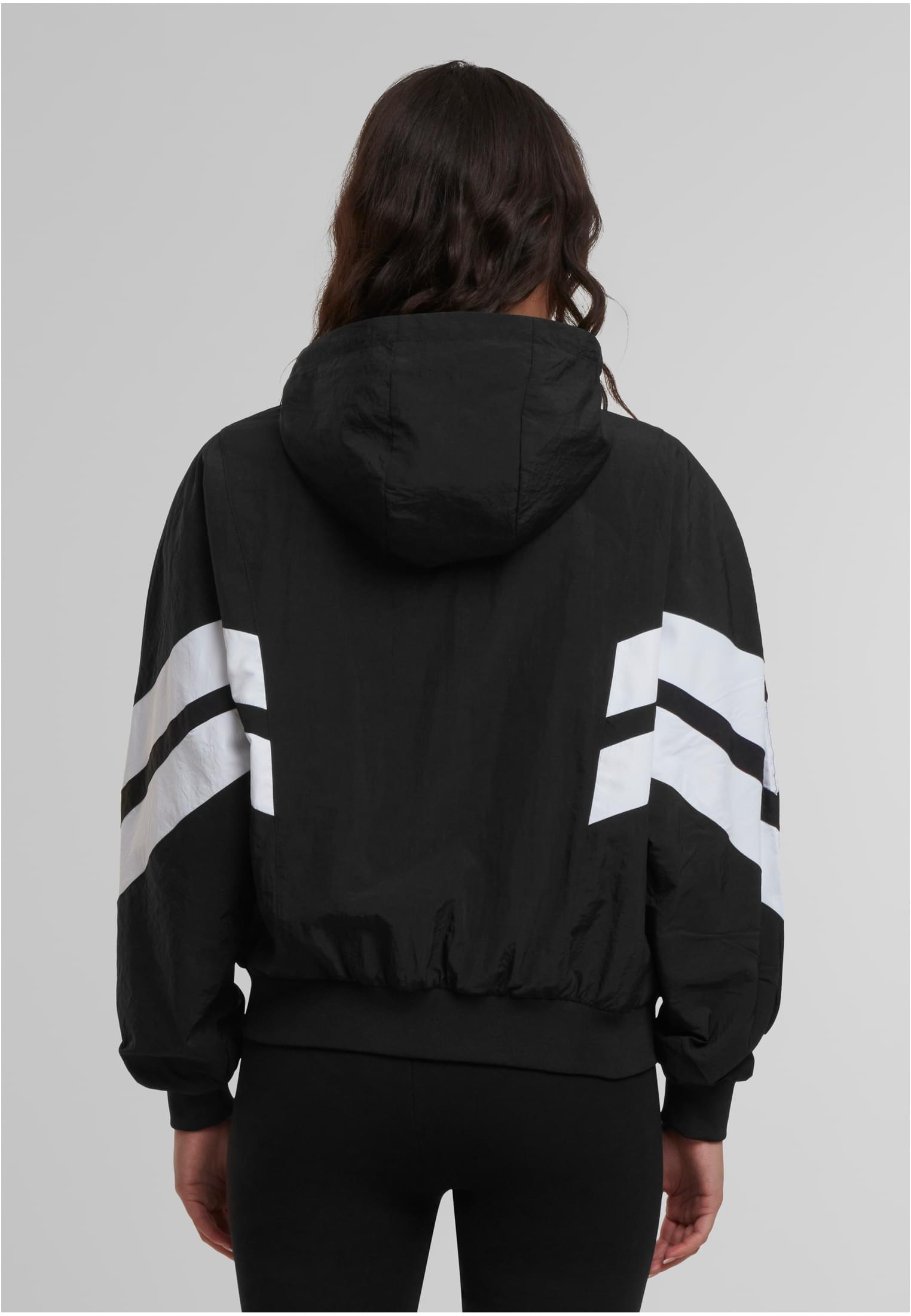 Urban Classics Giacca Crinkle Batwing blk/wht