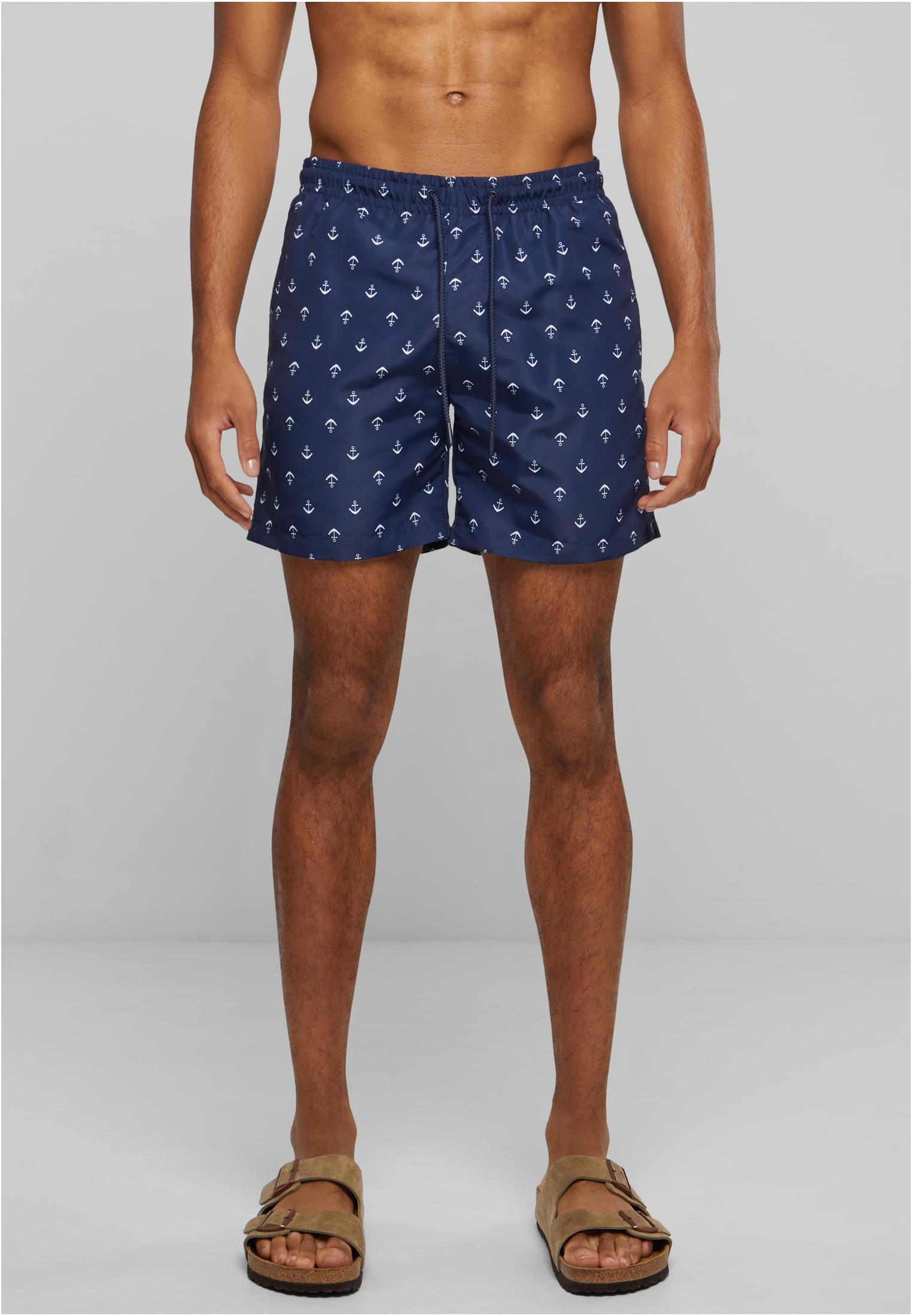 UC Men Pantaloncini Pattern�Swim anchor/navy
