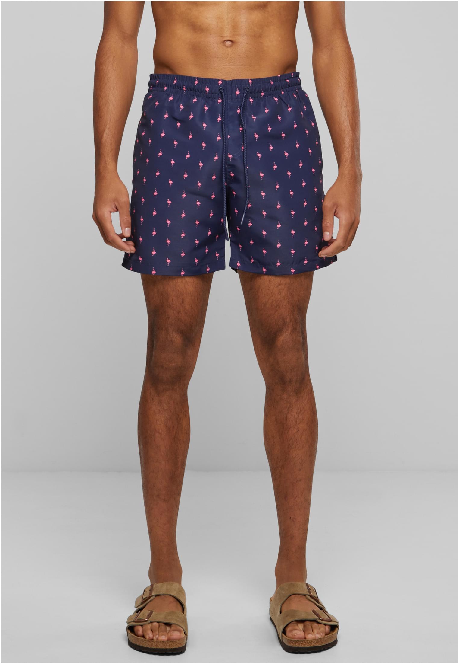 Urban Classics Pantaloncini Pattern�Swim flamingo