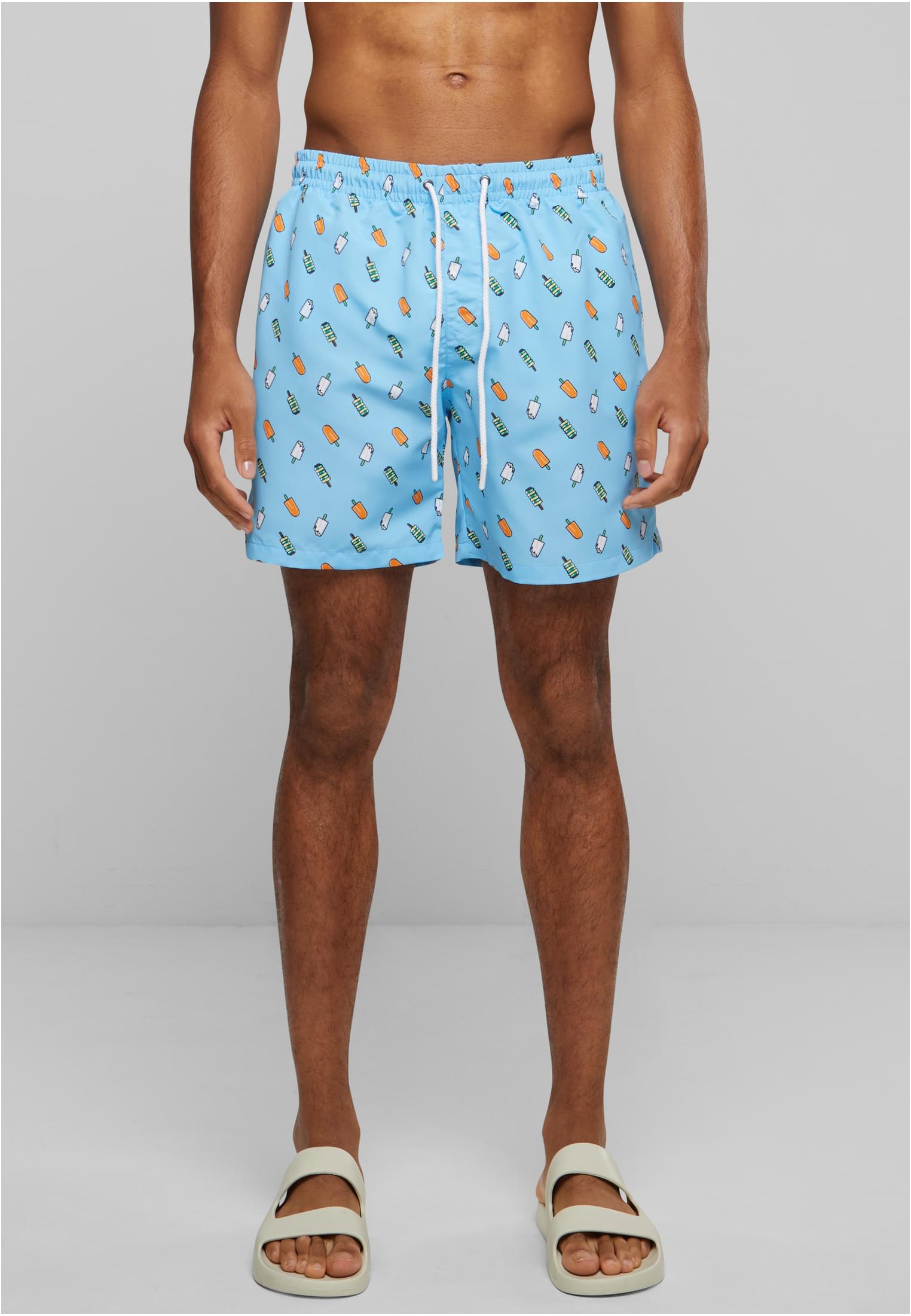 UC Men Pantaloncini Pattern�Swim lightblue/ice
