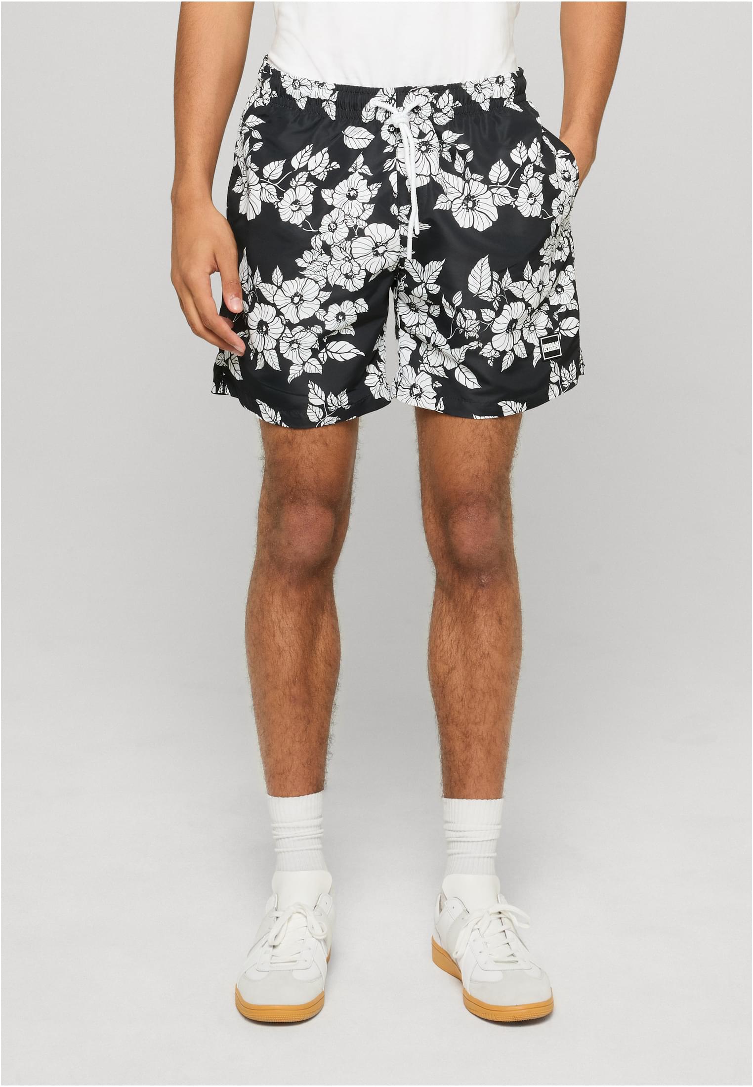 UC Men Pantaloncini Pattern�Swim blackflowers