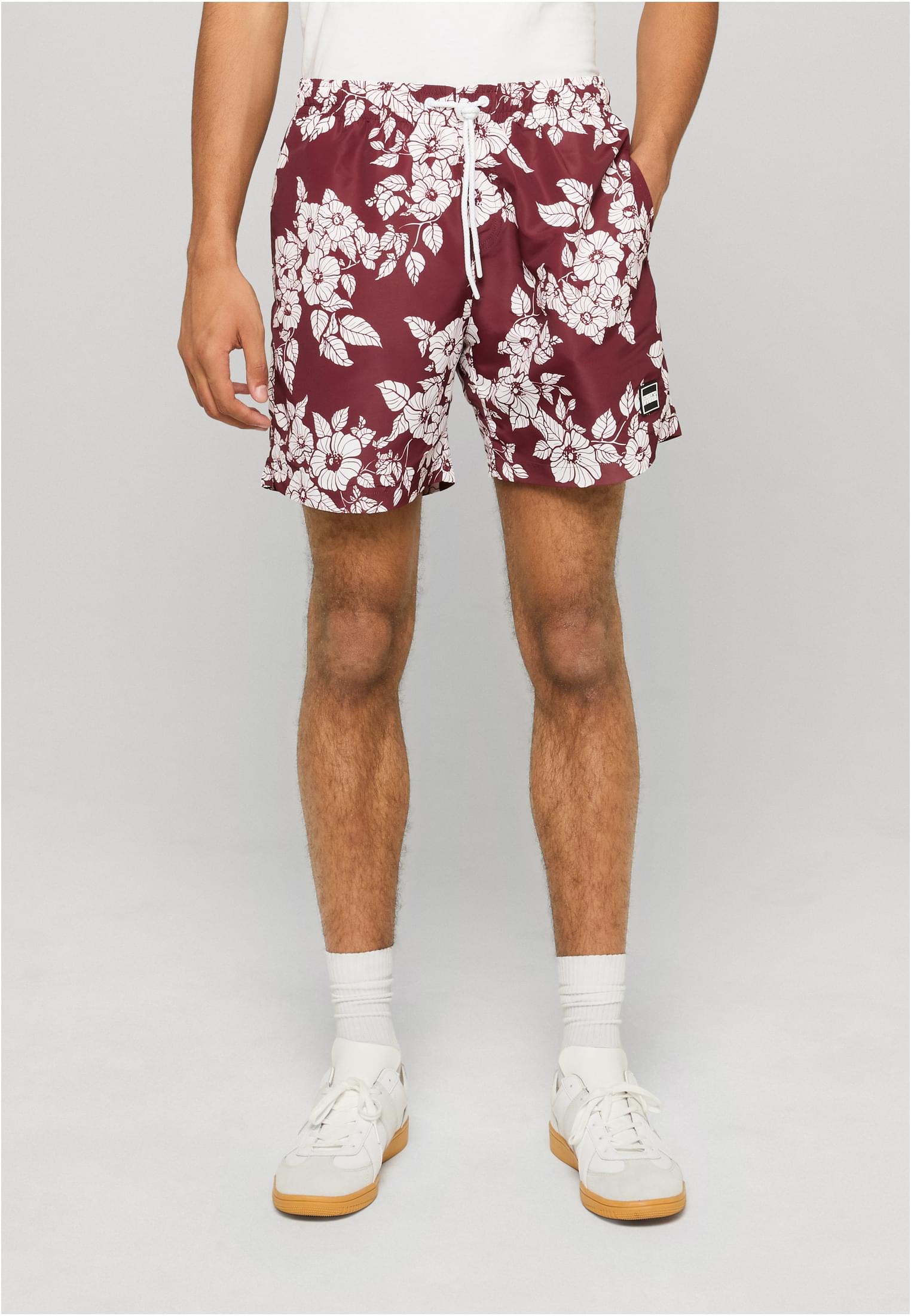 UC Men Pantaloncini Pattern�Swim redflowers