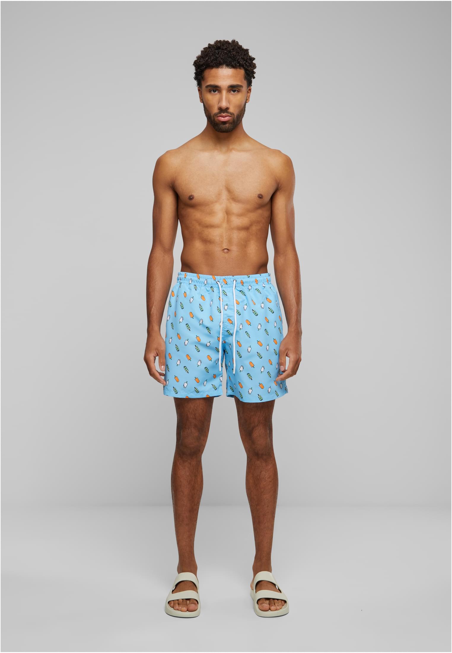 UC Men Pantaloncini Pattern�Swim lightblue/ice