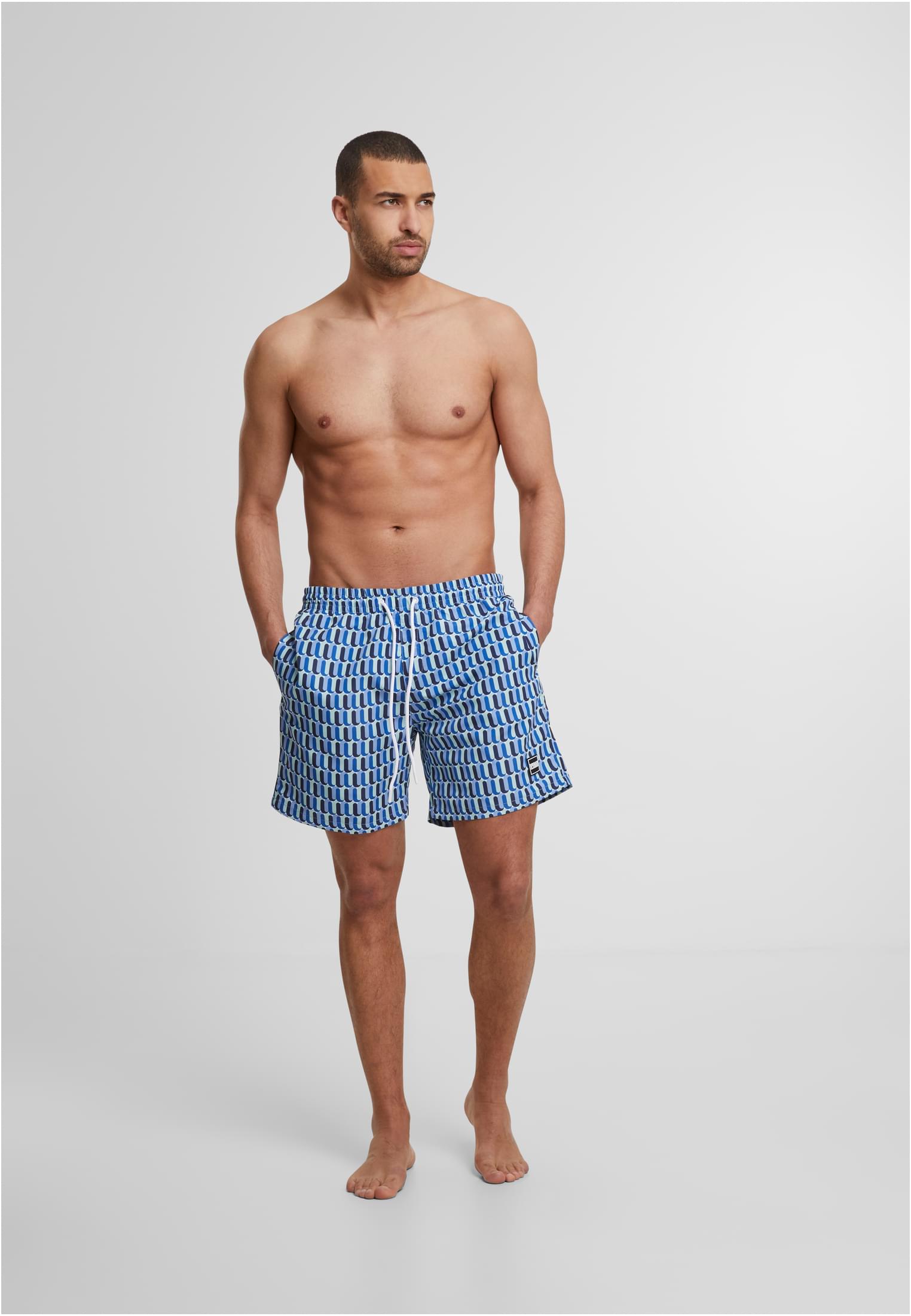 UC Men Pantaloncini Pattern�Swim retro pattern