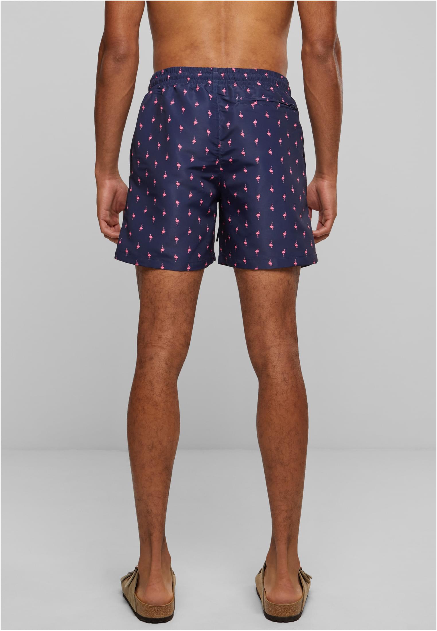 Urban Classics Pantaloncini Pattern�Swim flamingo