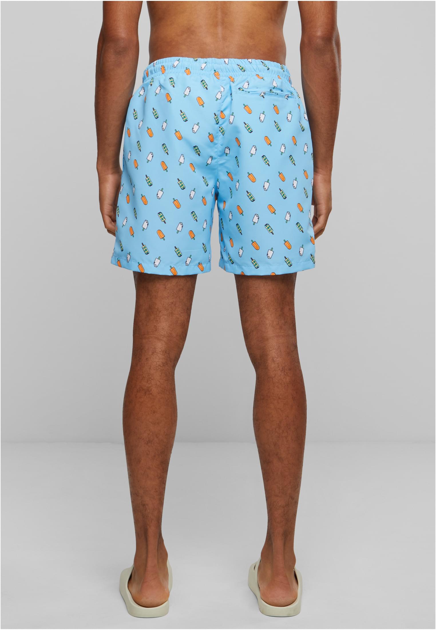 UC Men Pantaloncini Pattern�Swim lightblue/ice