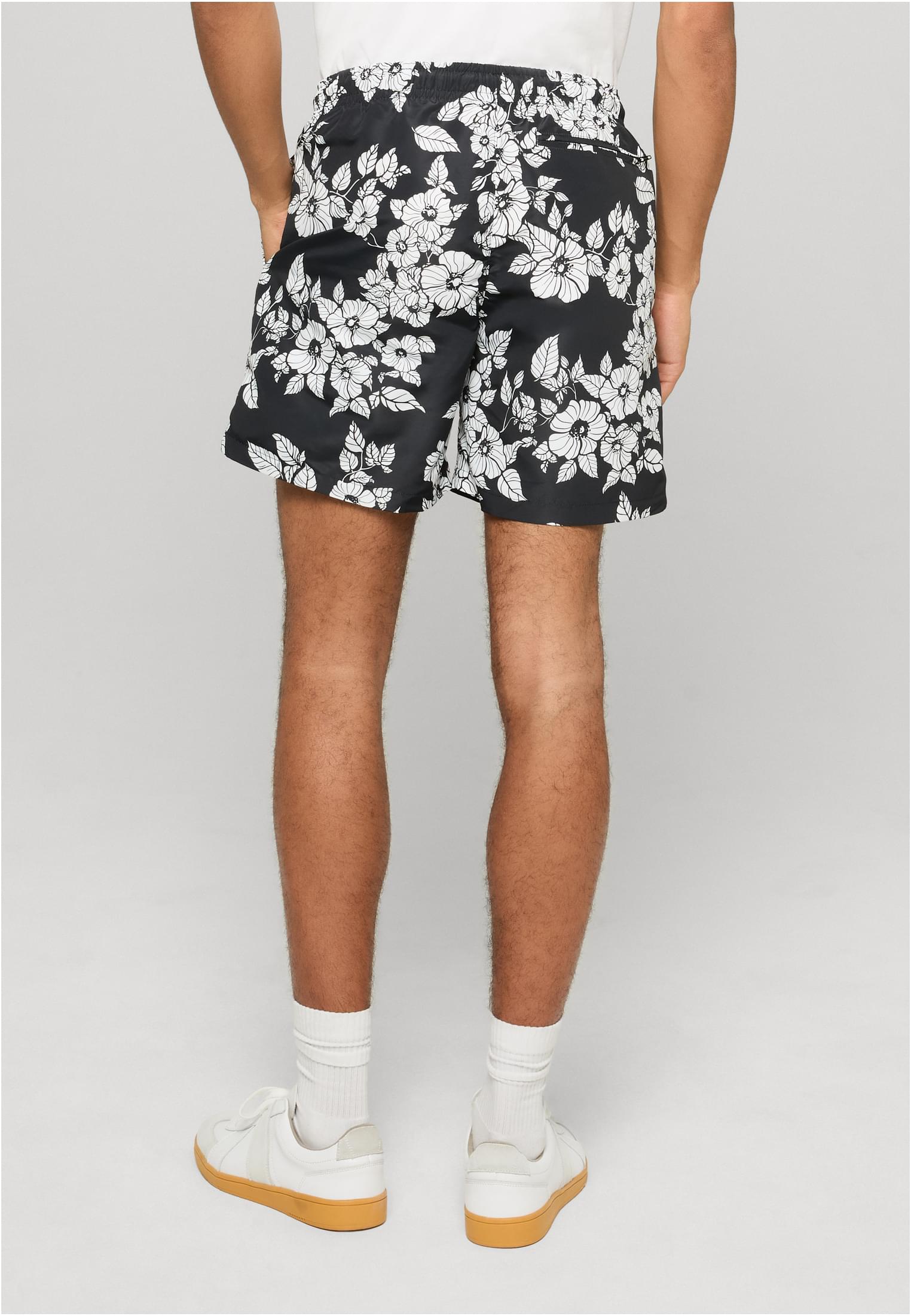 UC Men Pantaloncini Pattern�Swim blackflowers