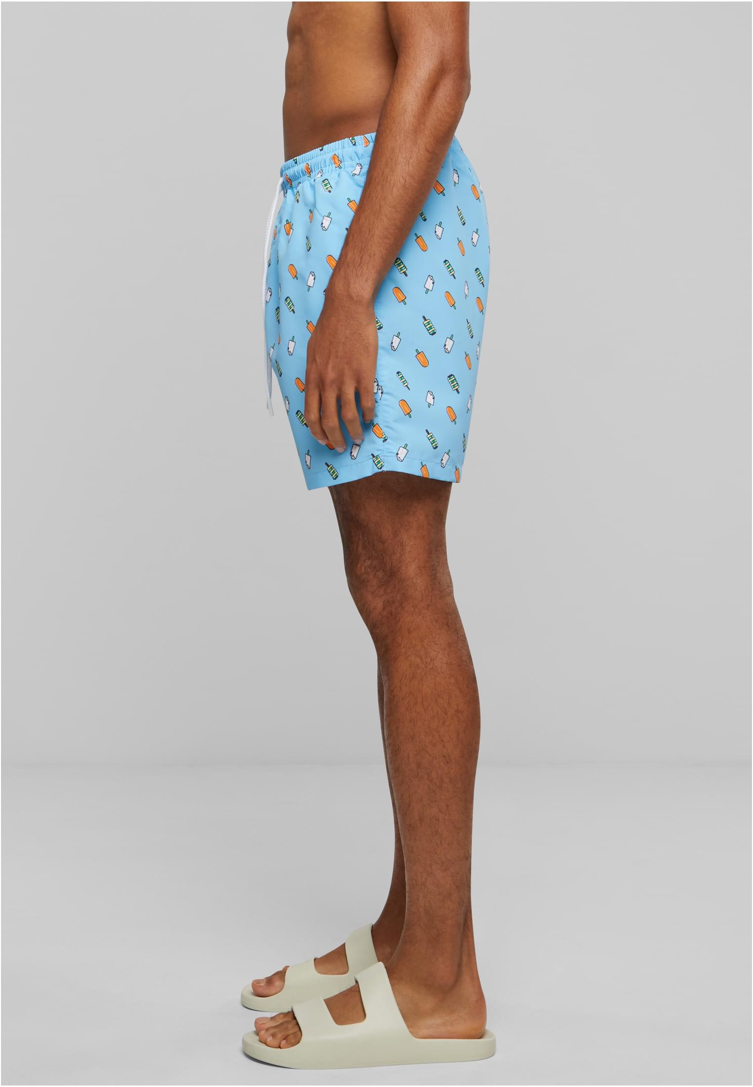 UC Men Pantaloncini Pattern�Swim lightblue/ice