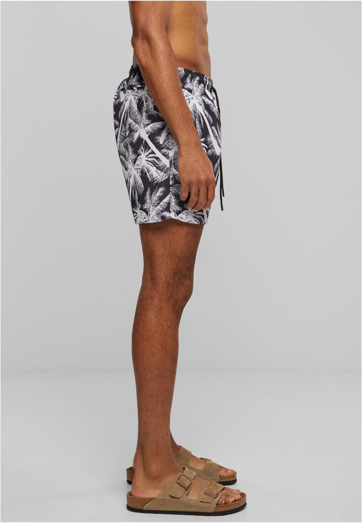 Urban Classics Pantaloncini Pattern�Swim palm/white